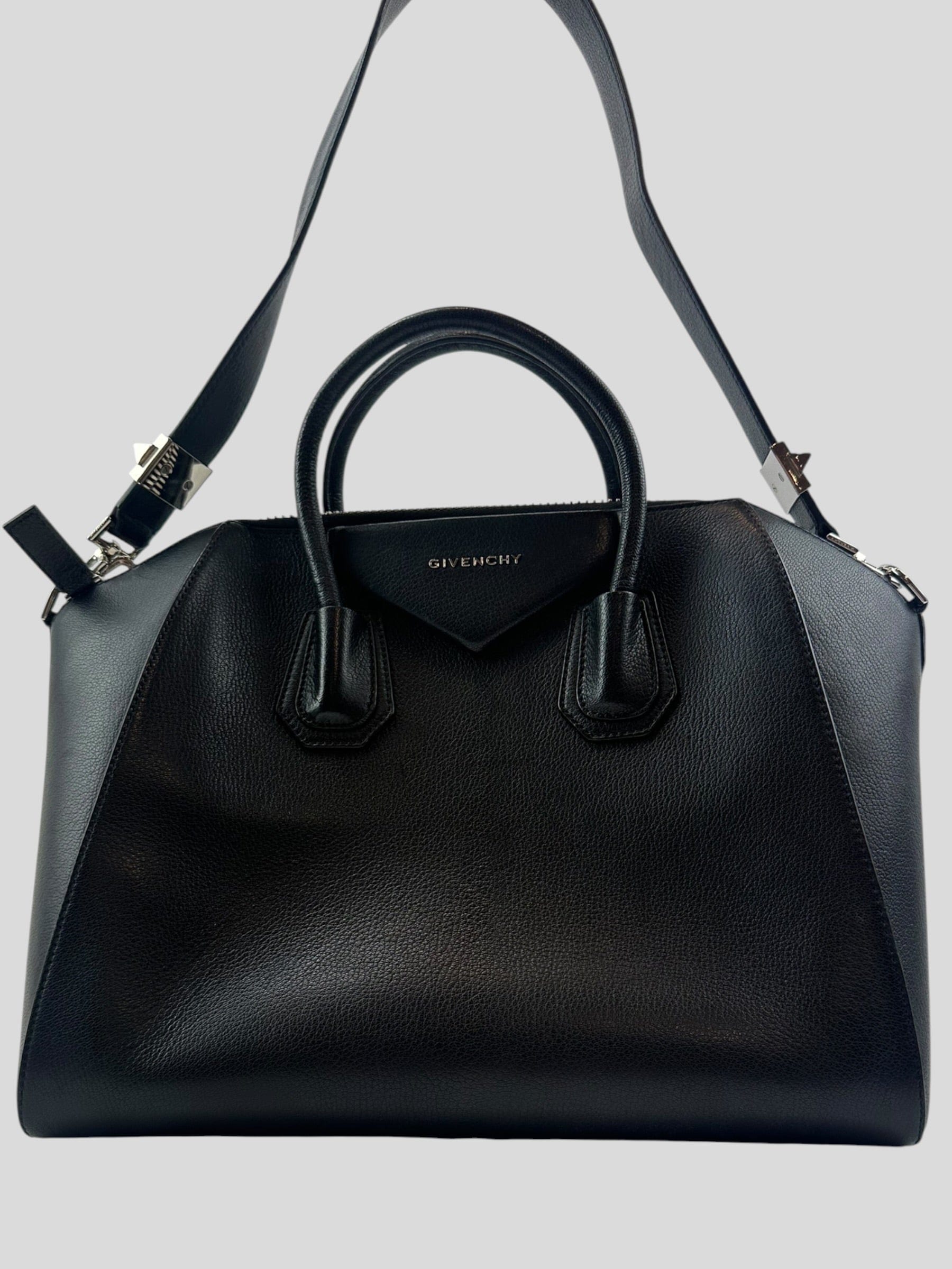 Givenchy Black Leather Medium Antigona