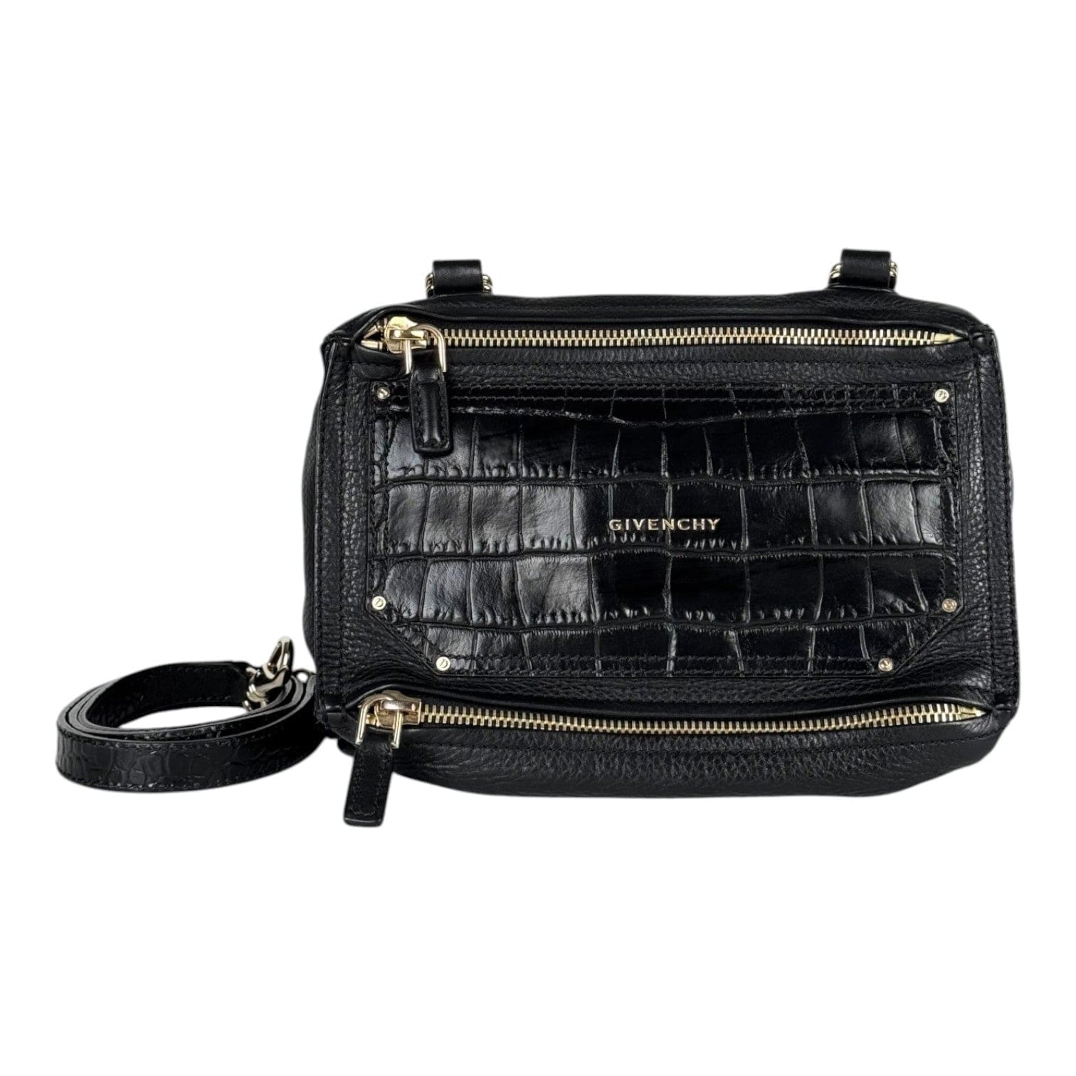 Givenchy Black Pandora Embossed Bag