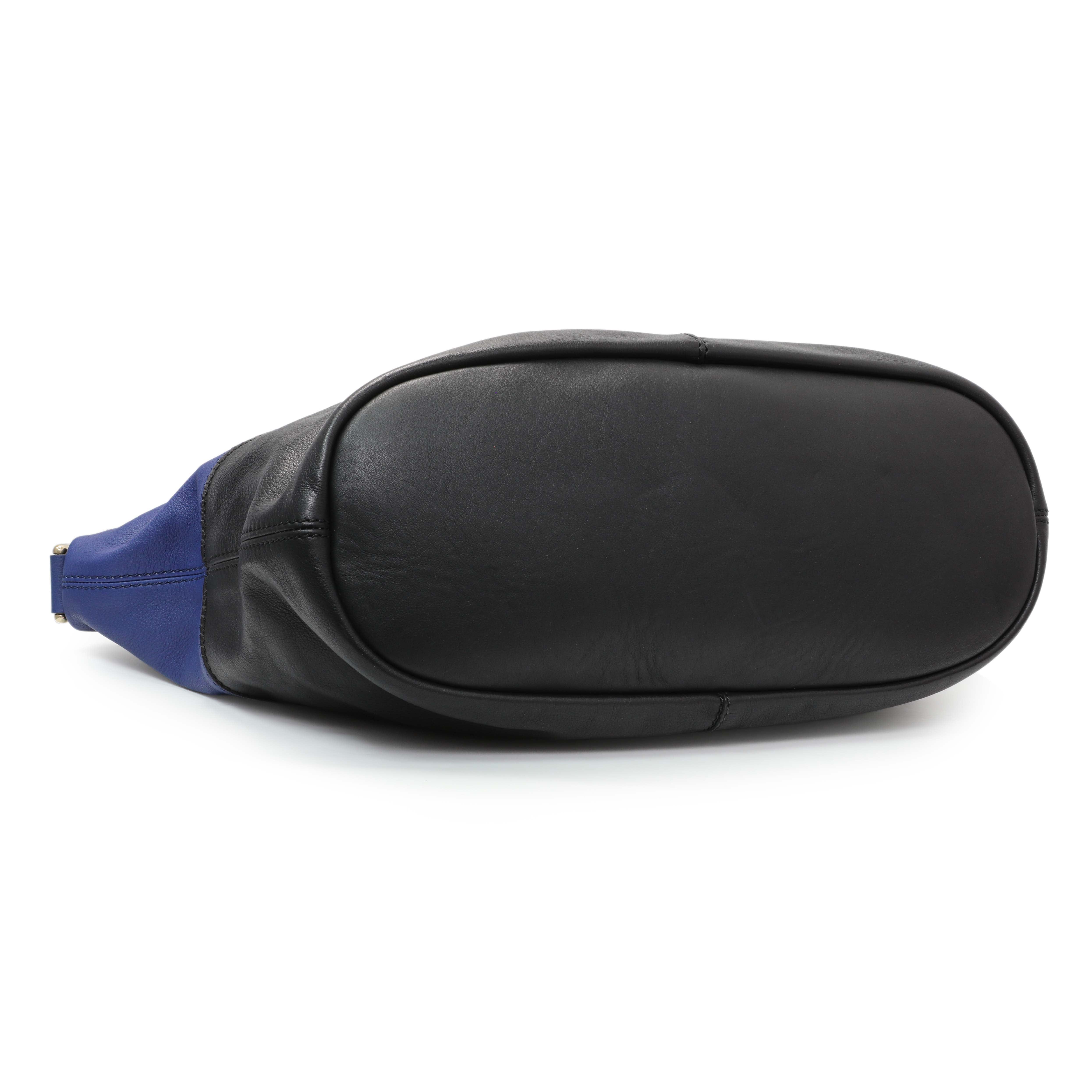 Givenchy Black Blue Calfskin Medium Nightingale