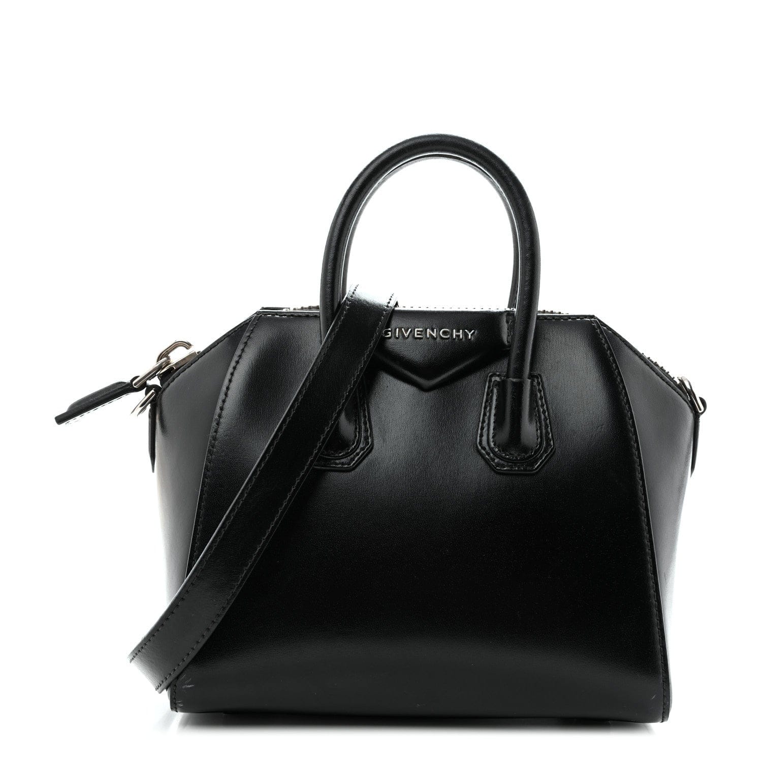 Givenchy Shiny Lord Calfskin Mini Antigona Black