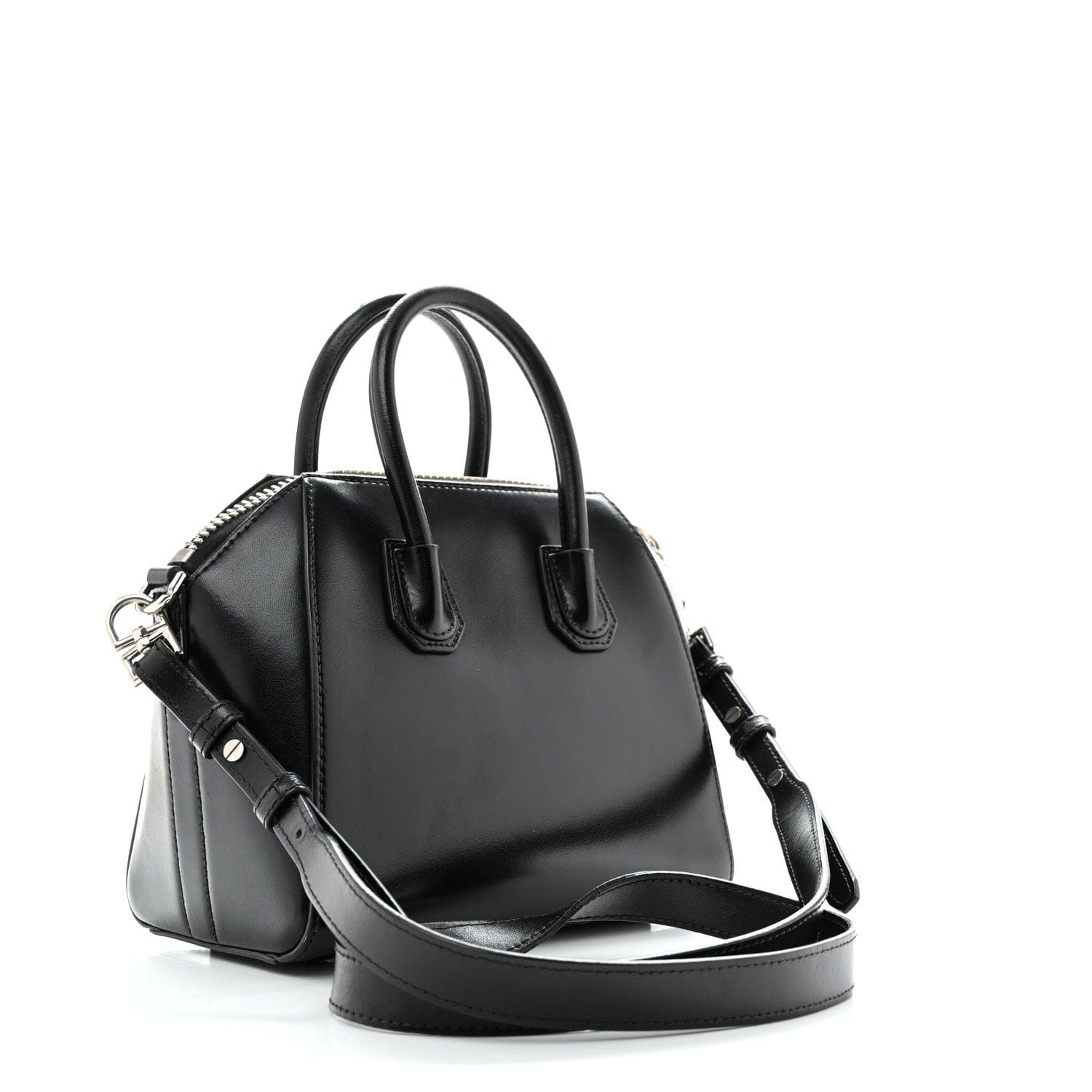 Givenchy Shiny Lord Calfskin Mini Antigona Black