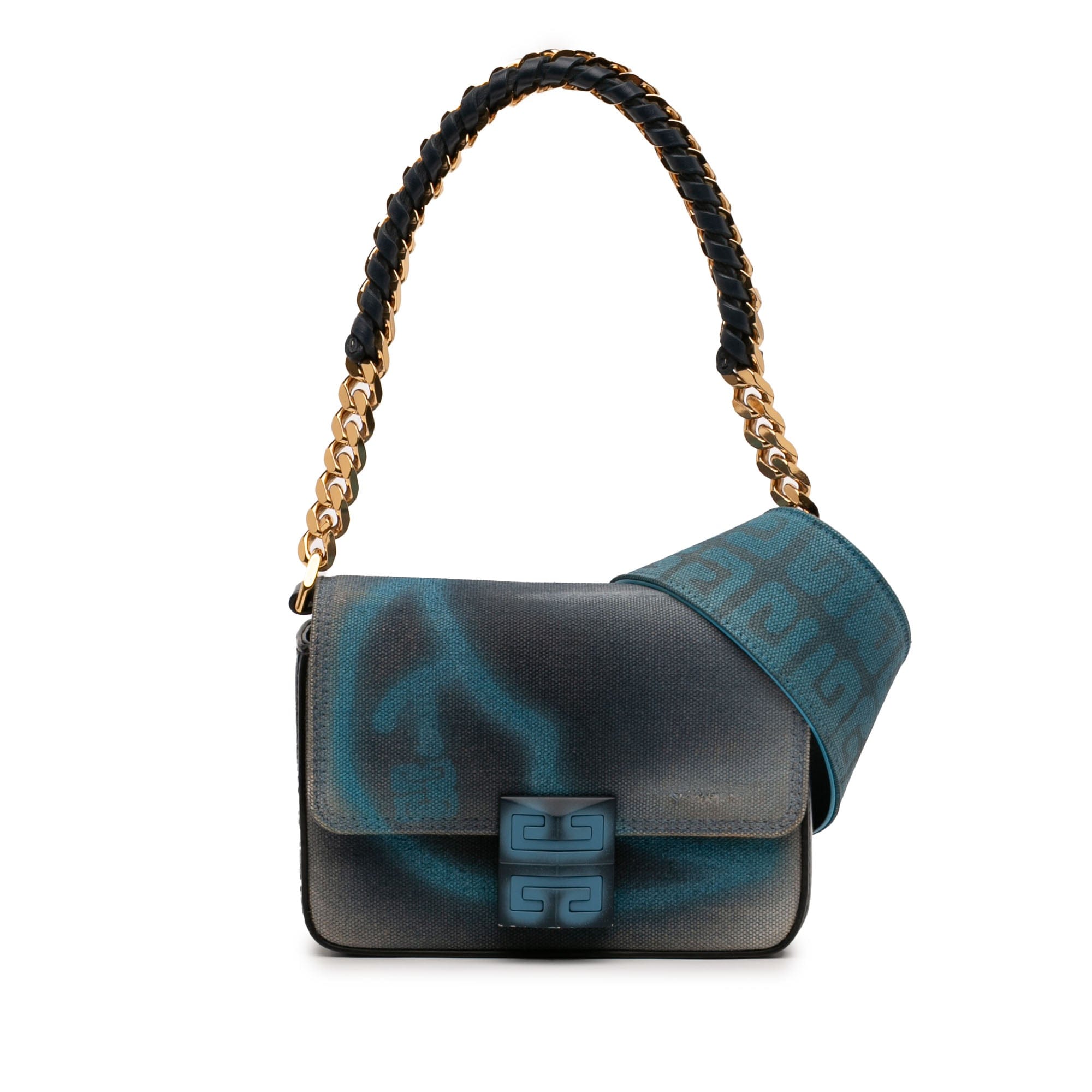 Givenchy Chito Small 4 g Graffiti Effect Canvas and Leather Satchel