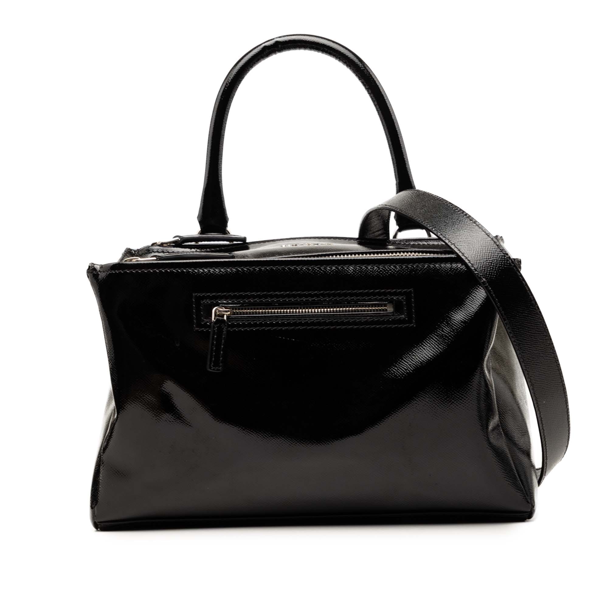 Givenchy Medium Textured Patent Pandora Satchel