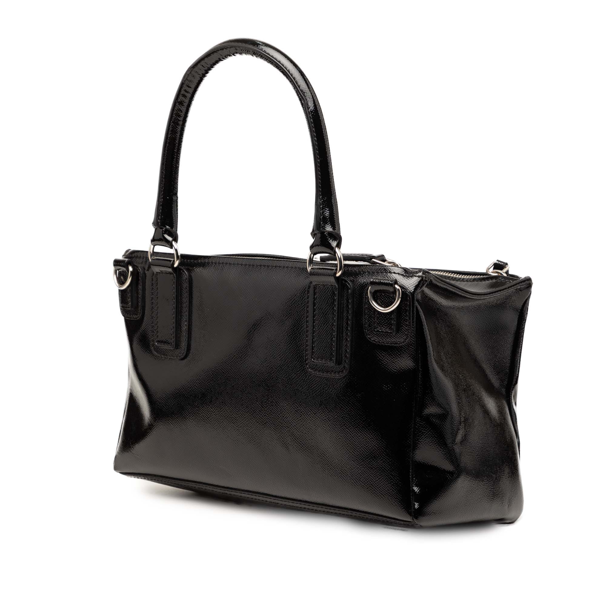 Givenchy Medium Textured Patent Pandora Satchel