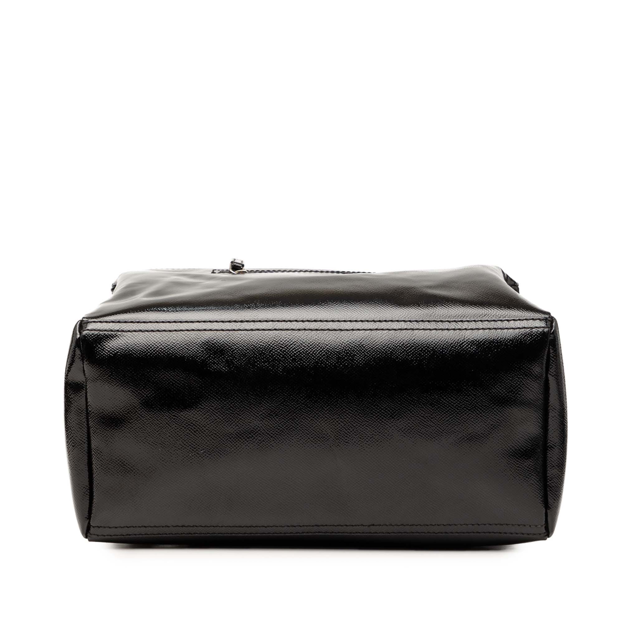 Givenchy Medium Textured Patent Pandora Satchel