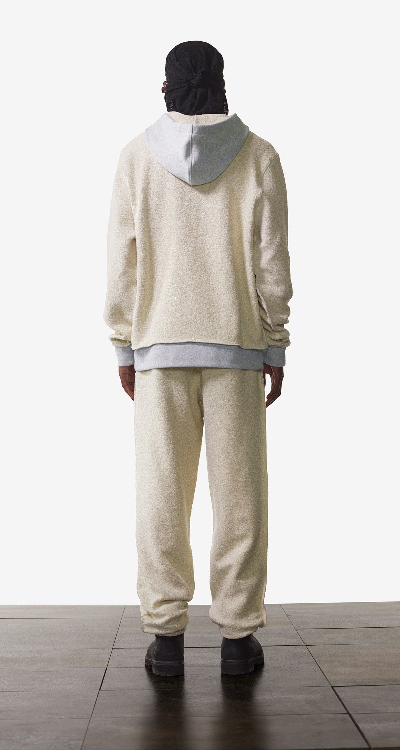 Off-White Grey Melange Off White Nemar Pants
