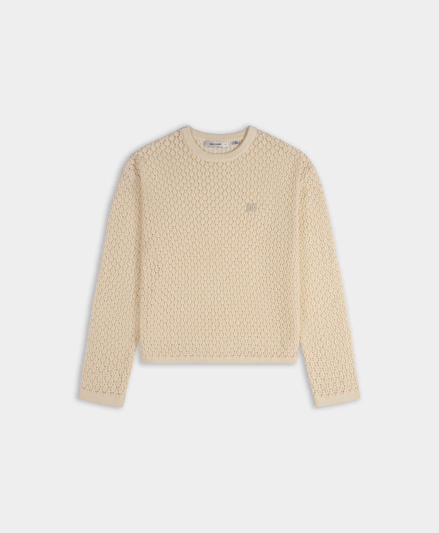 Off White Closed Shield Knit Sweater