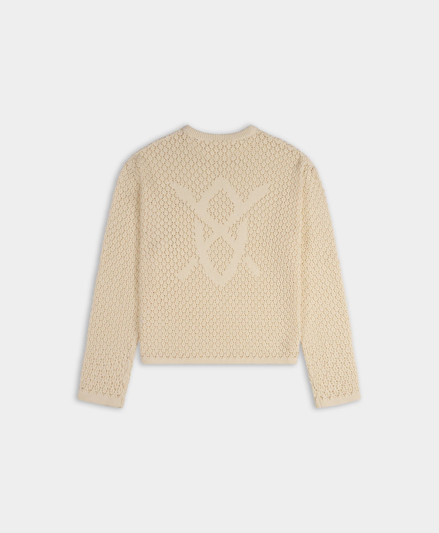 Off White Closed Shield Knit Sweater