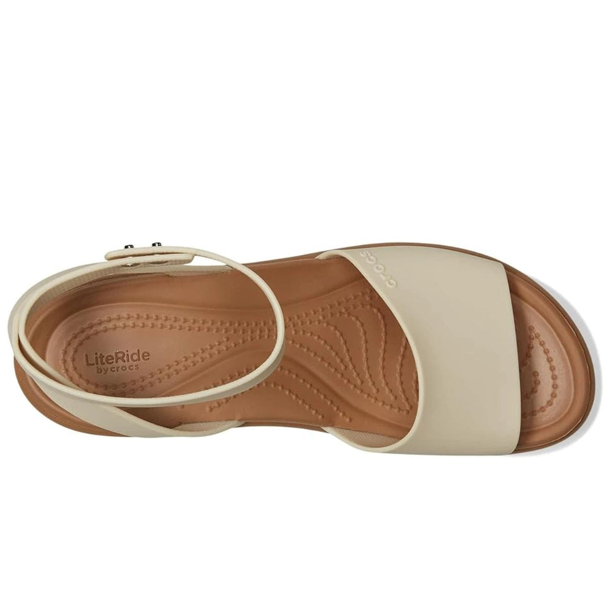 Crocs Brooklyn 209406 - 0OB Sandal Womens Sandstone Ankle Strap Wedges ZOGG2961