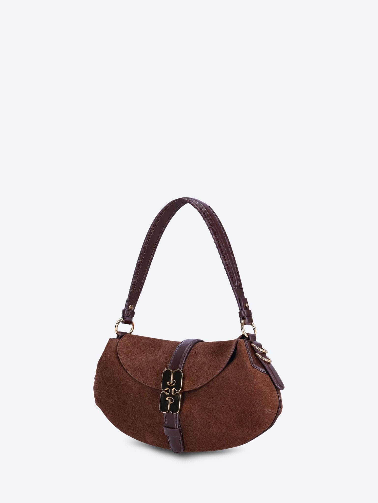 GANNI B - kat recycled suede pelinova handbag