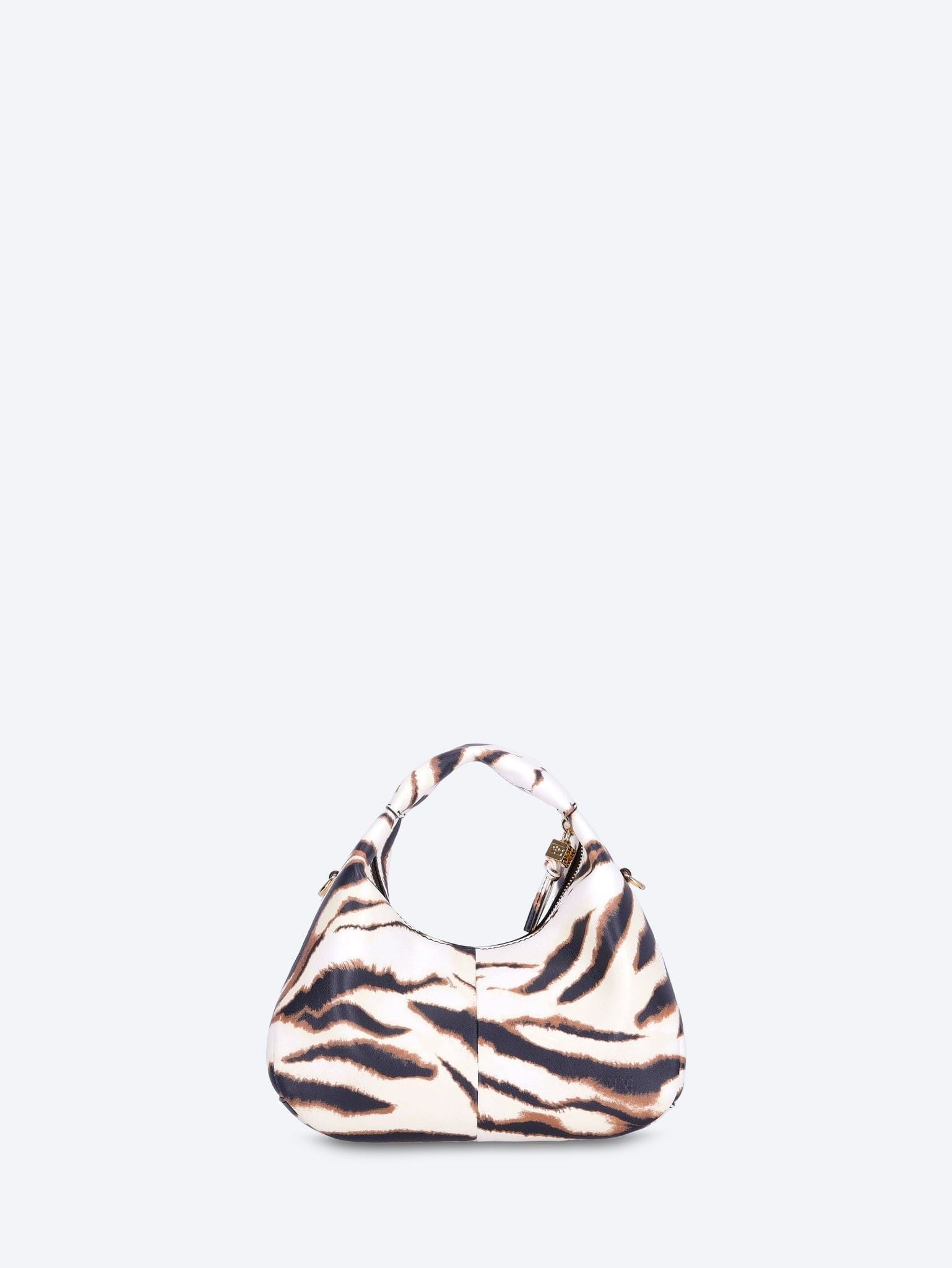 GANNI Hobo mini zebra handbag