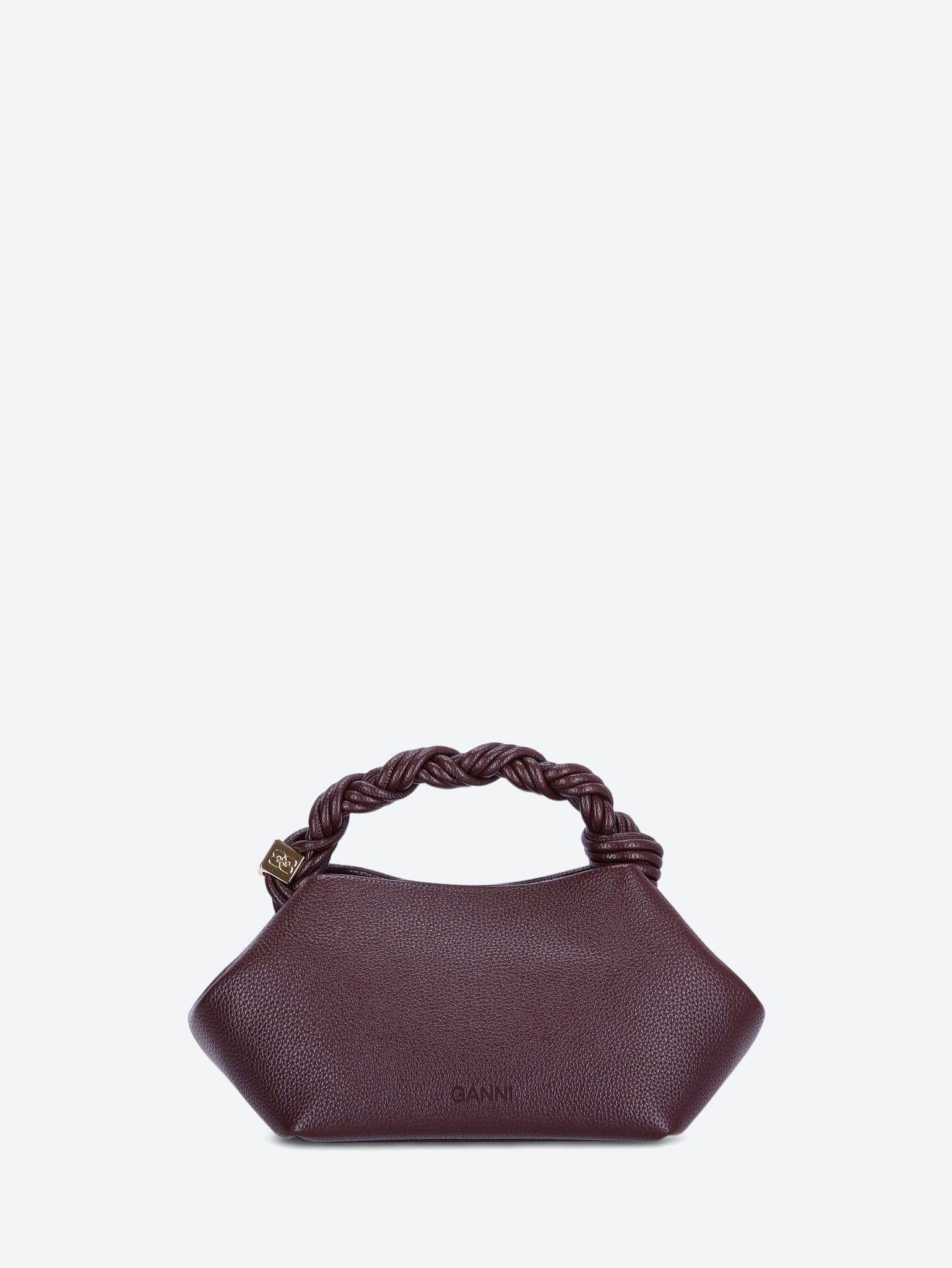 Ganni bou bag small grained handbag