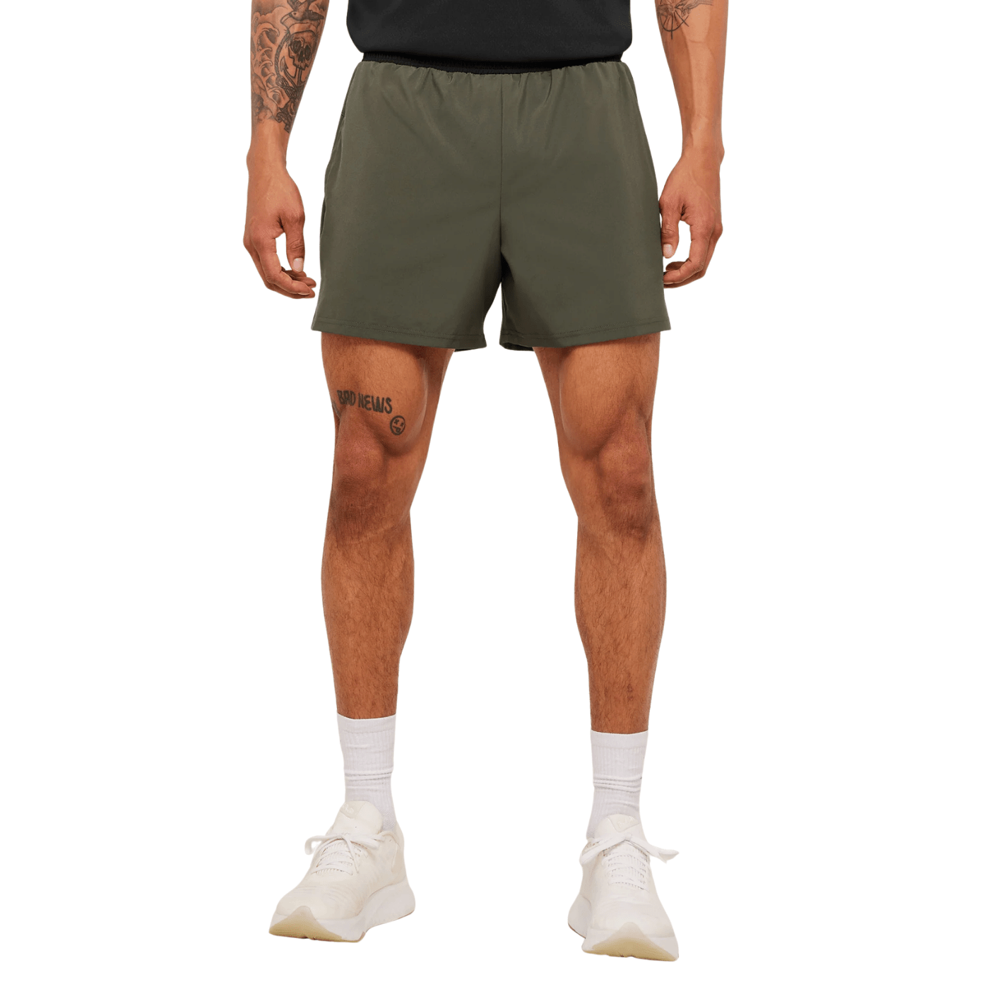Gymshark Arrival Contrast Shorts slim fit Strength Green/Black