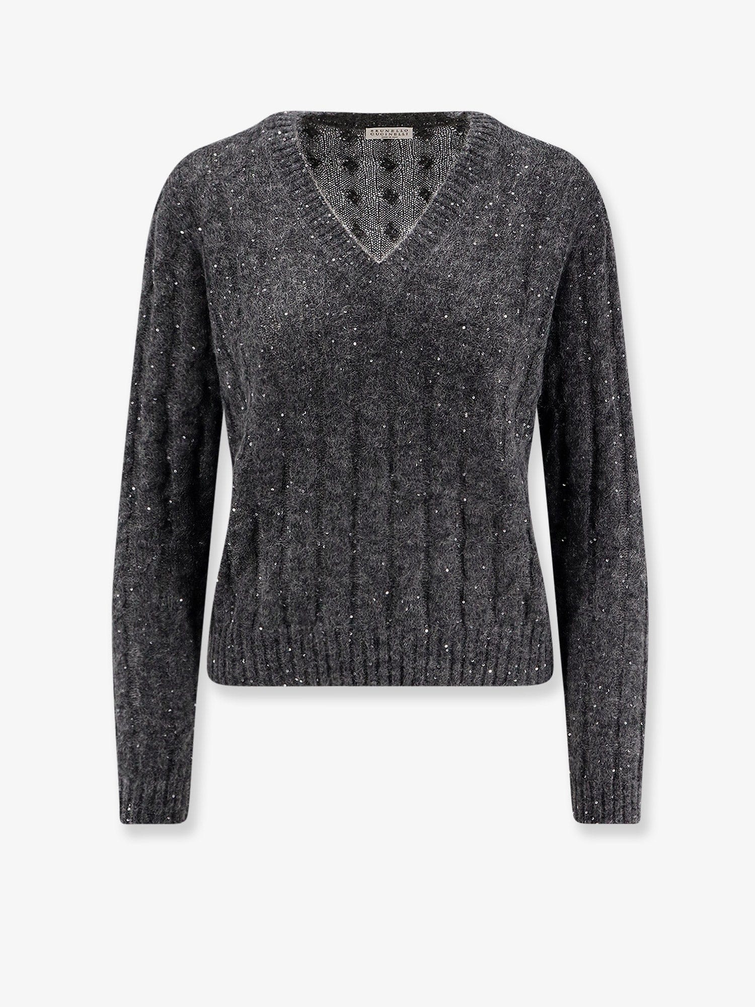 Brunello Cucinelli Wool blend sweater with all - over sequins