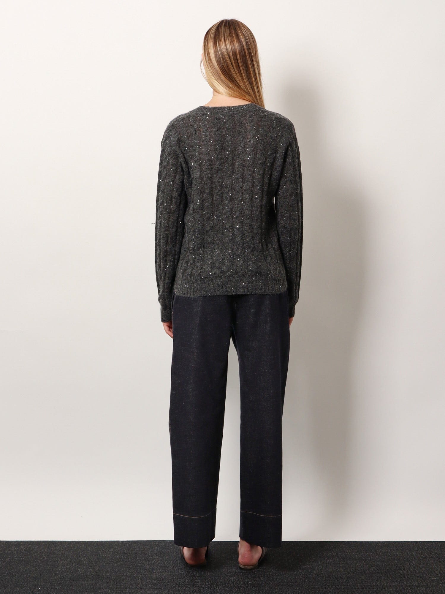Brunello Cucinelli Wool blend sweater with all - over sequins