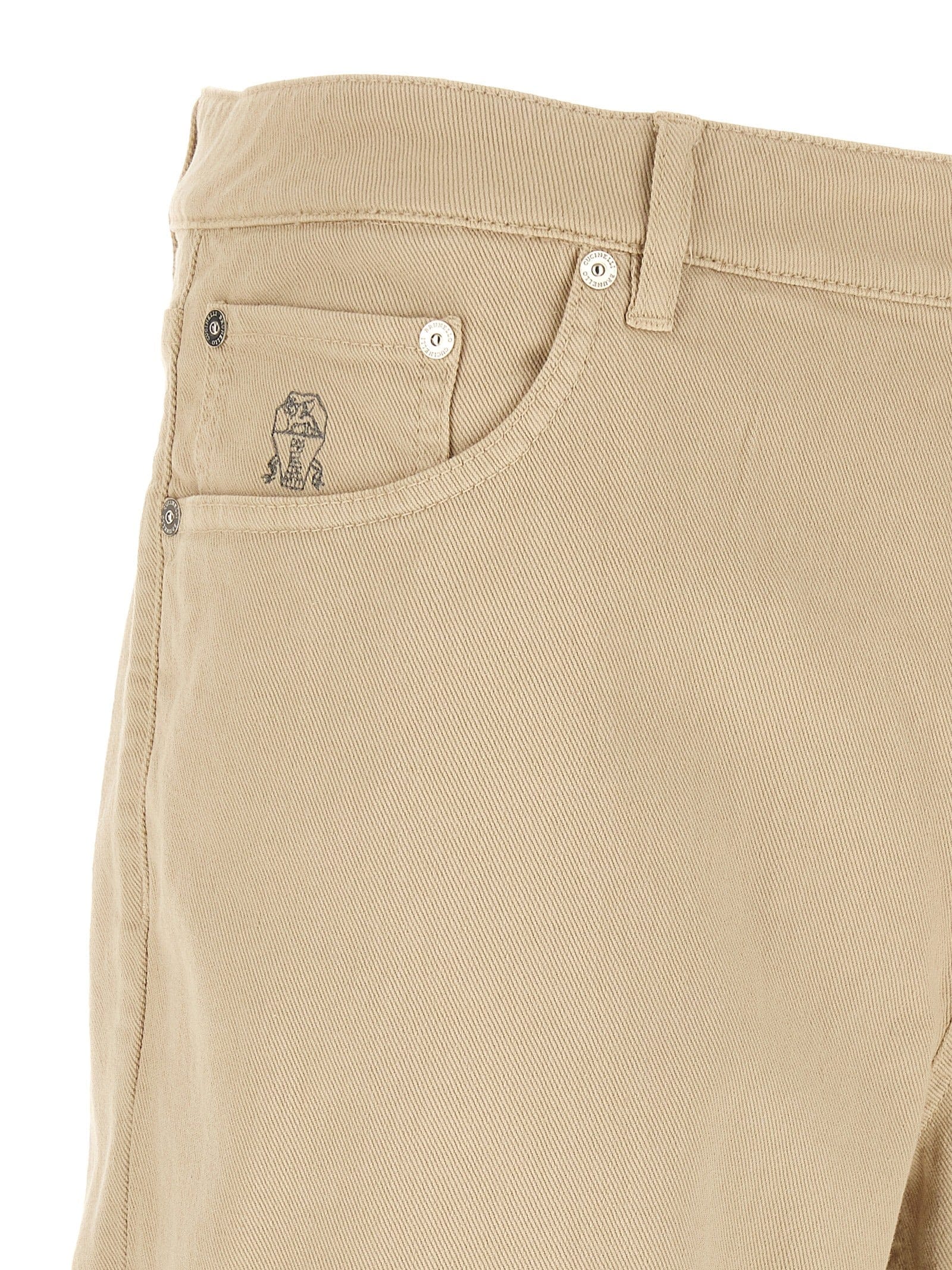 Brunello Cucinelli Cotton Tape Men's Jeans