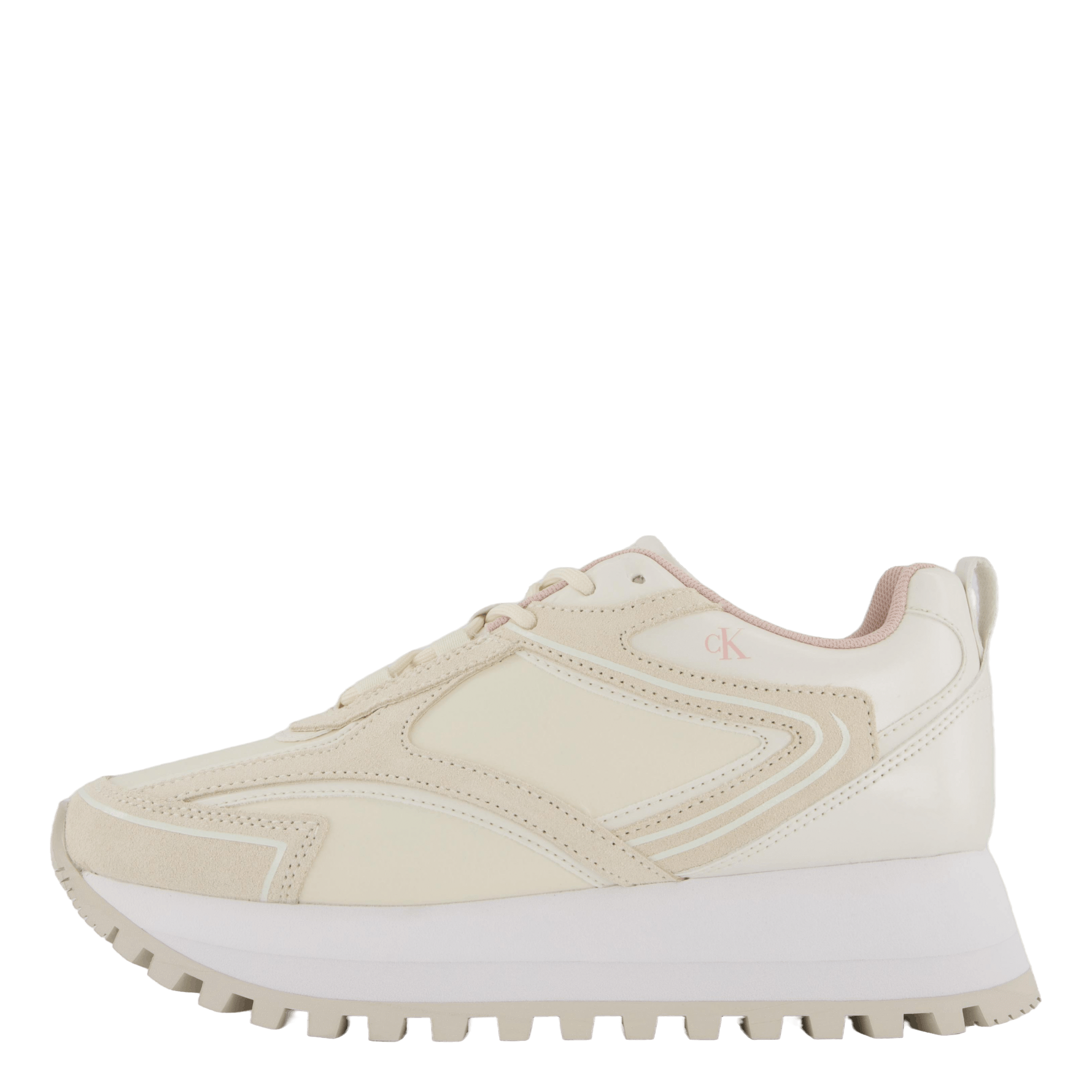 Calvin Klein Runner Laceup Authentic Creamy White/peach Whip