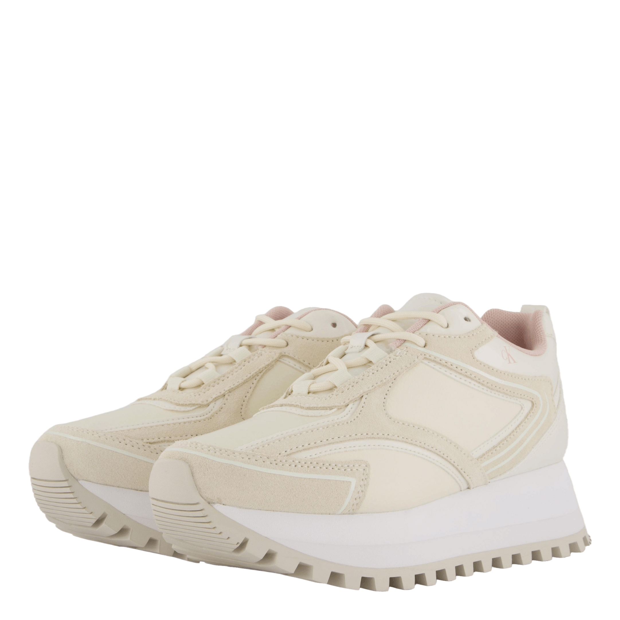 Calvin Klein Runner Laceup Authentic Creamy White/peach Whip
