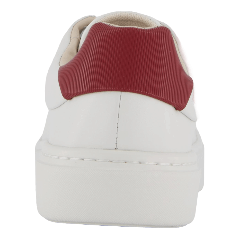 Calvin Klein Cupsole Lace Up W/ml Lth Bright White/winery
