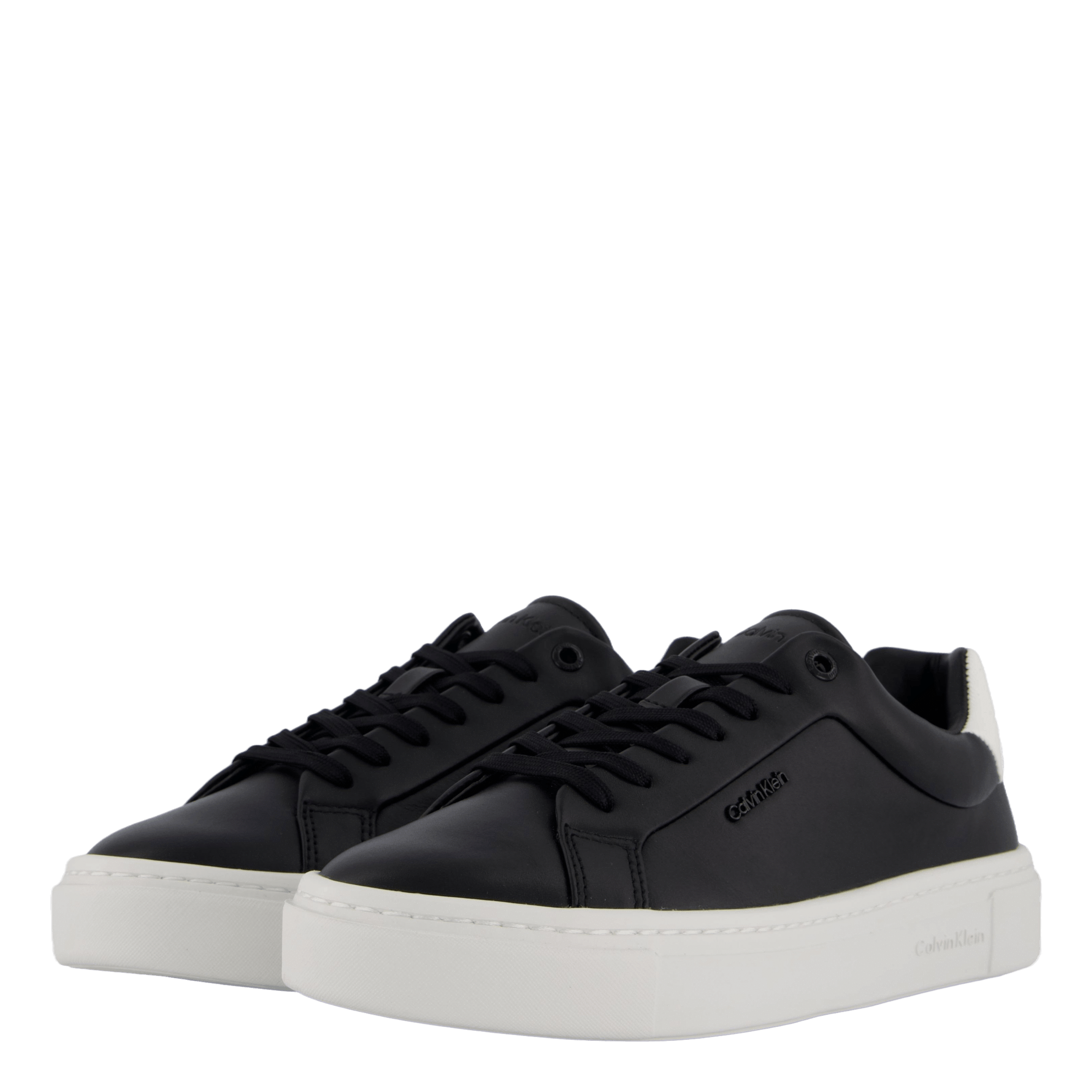 Calvin Klein Cupsole Lace Up W/ml Lth Ck Black