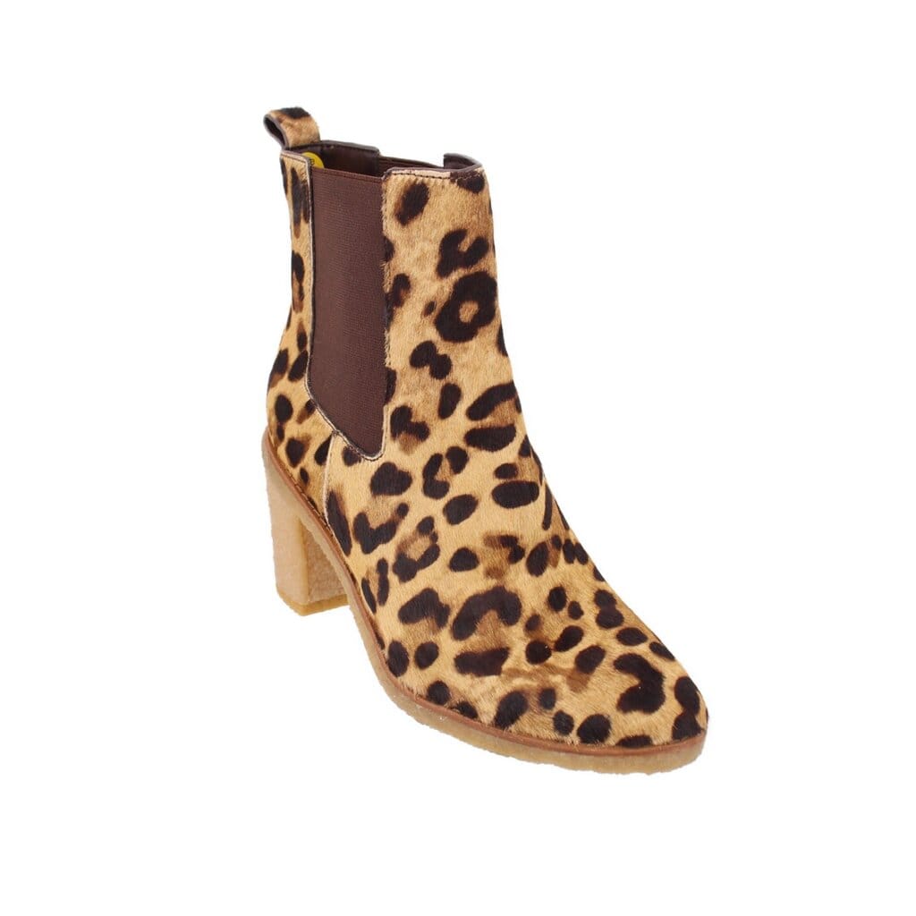 RALPH Lauren CALF HAIR BOOTS LEOPARD 7 US