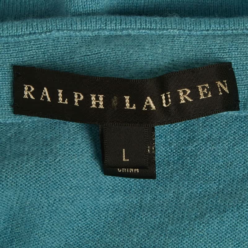 Ralph Lauren Blue Cashmere Knit Tube Top