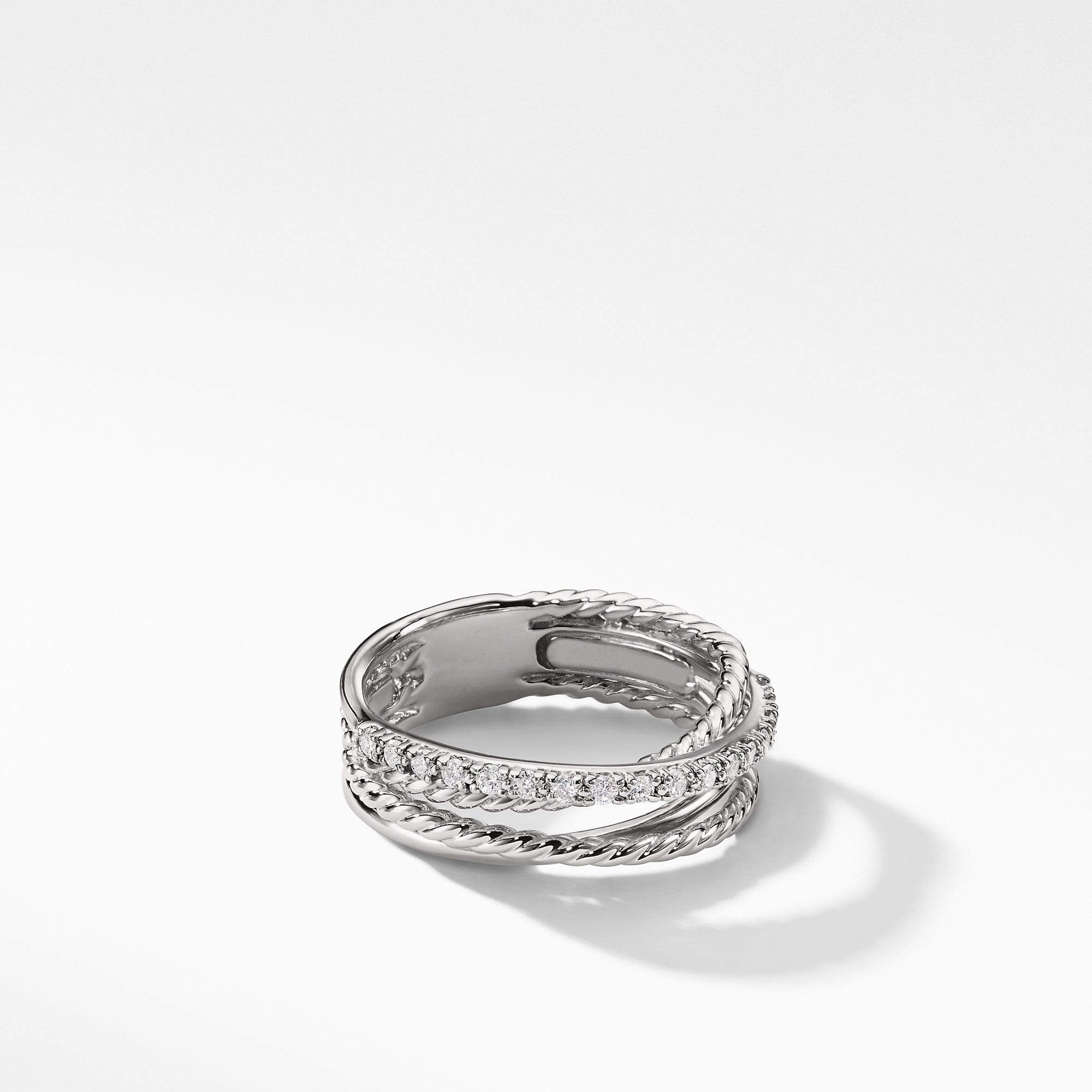 David Yurman Crossover Collection Ring with Diamonds - R07436DSSADI6