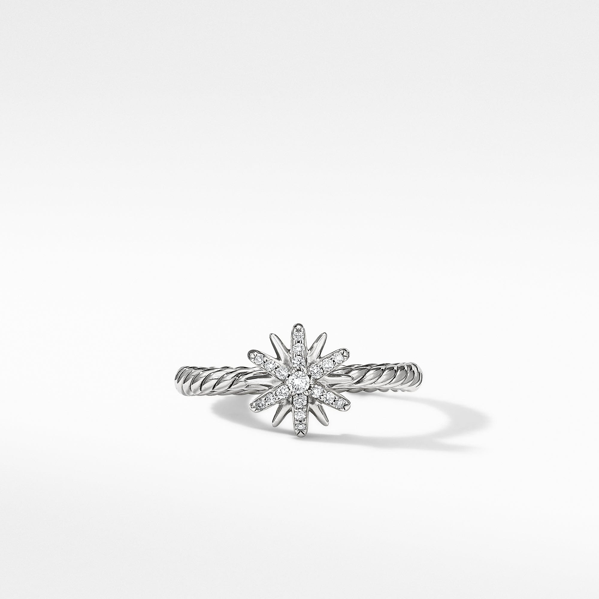David Yurman Petite Starburst Station Ring with Pavé Diamonds - R16399DSSADI