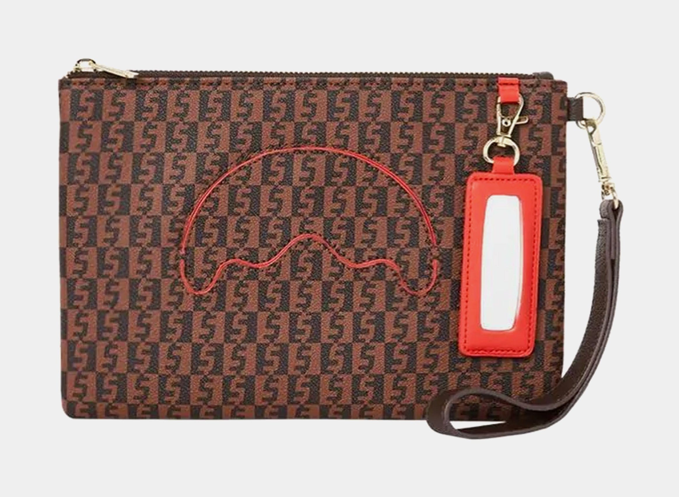 Sprayground Money Check Mens Crossbody Bag (Brown)