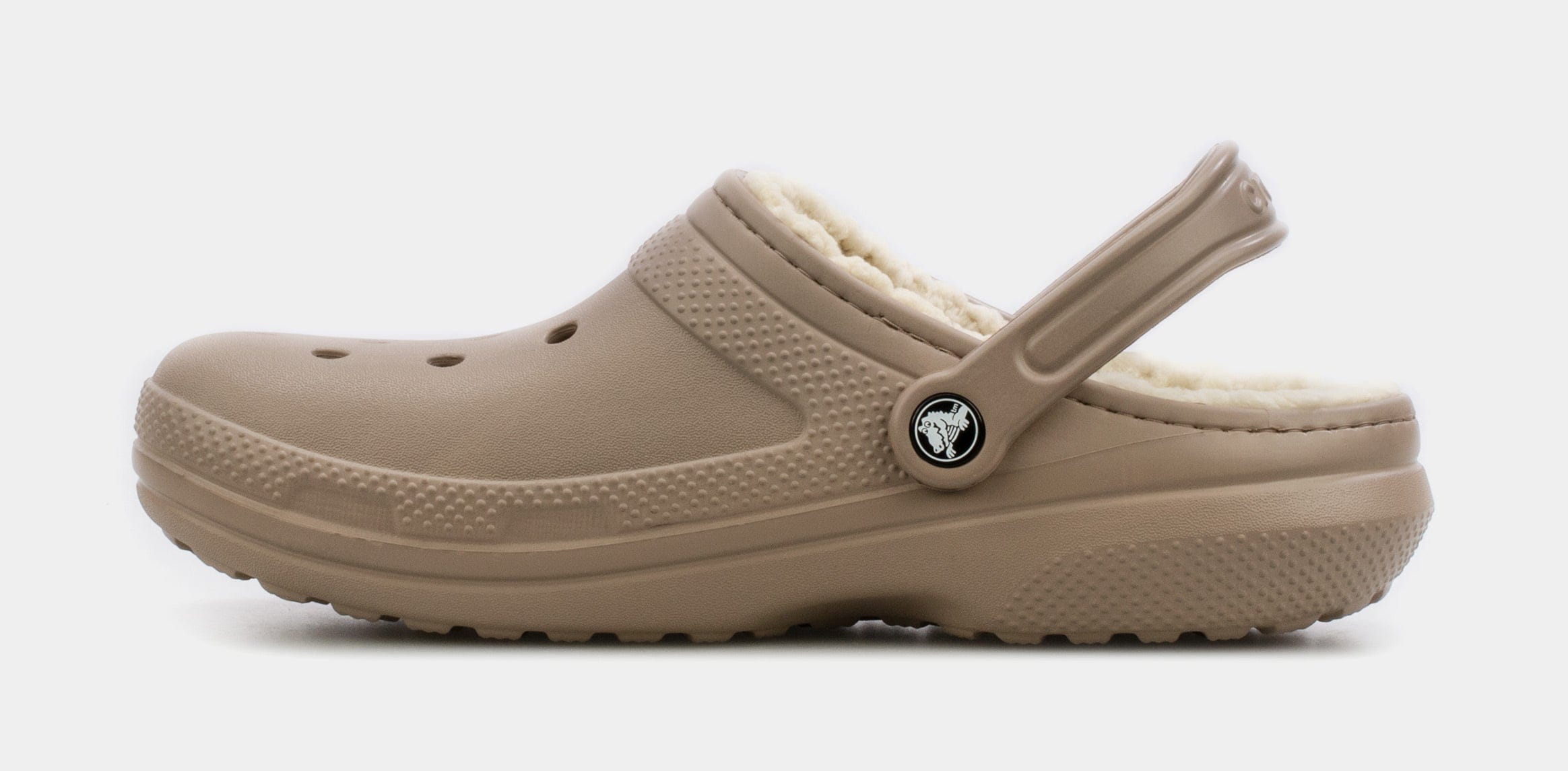CROCS Classic Lined Clogs Mens Sandals (Beige)