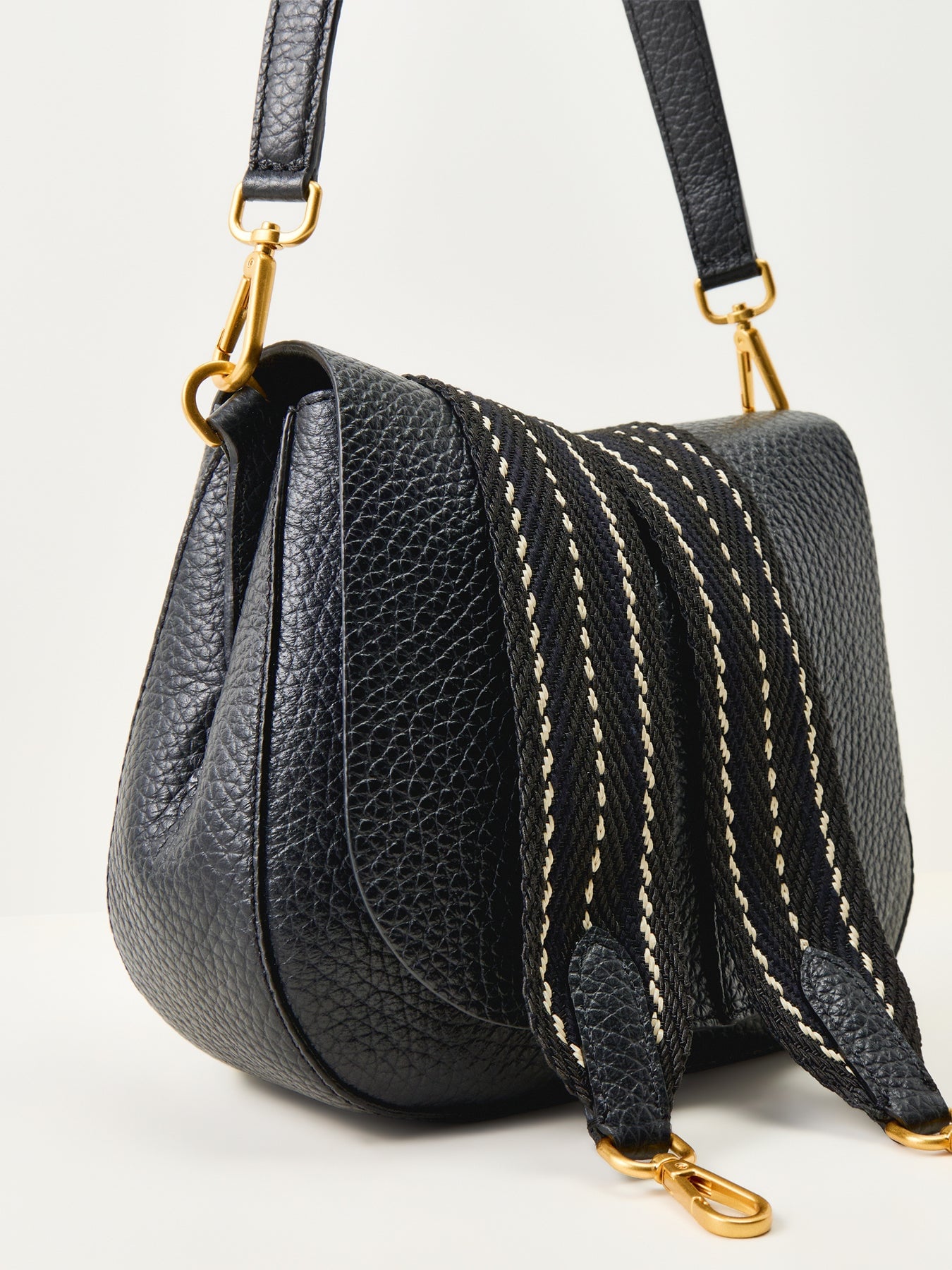 Gianni Chiarini Helena Round Crossbody Bag Black