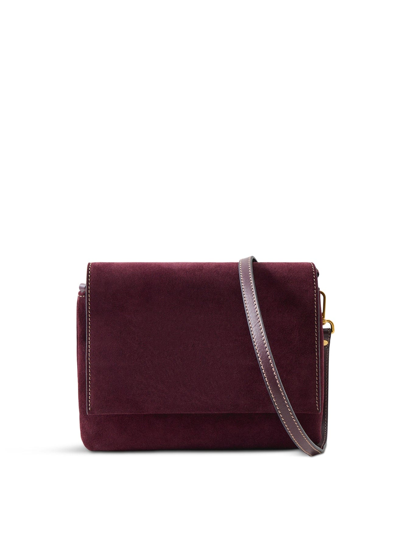 Gianni Chiarini Three Suede Small Crossbody Bag Burgundy