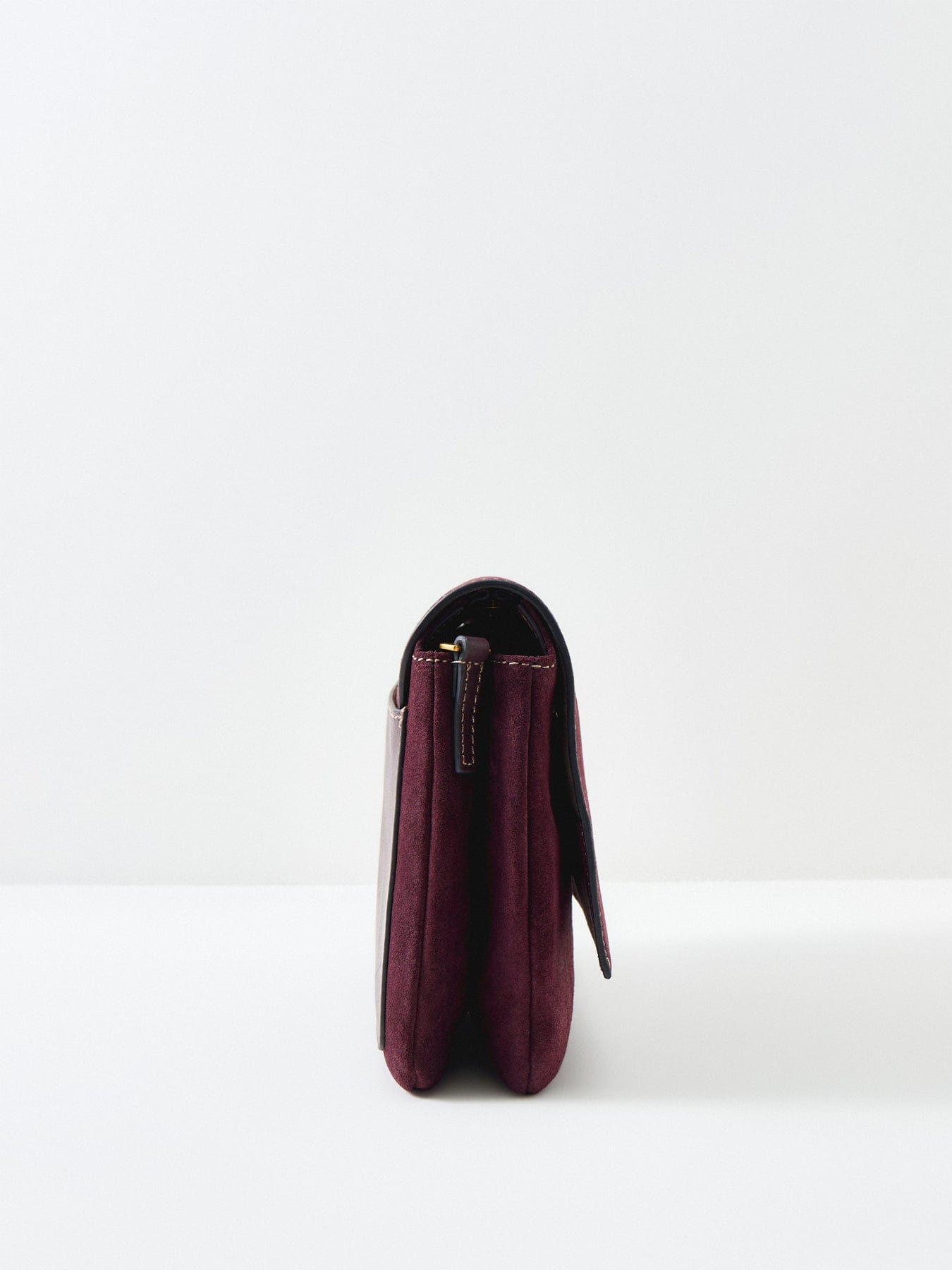 Gianni Chiarini Three Suede Small Crossbody Bag Burgundy