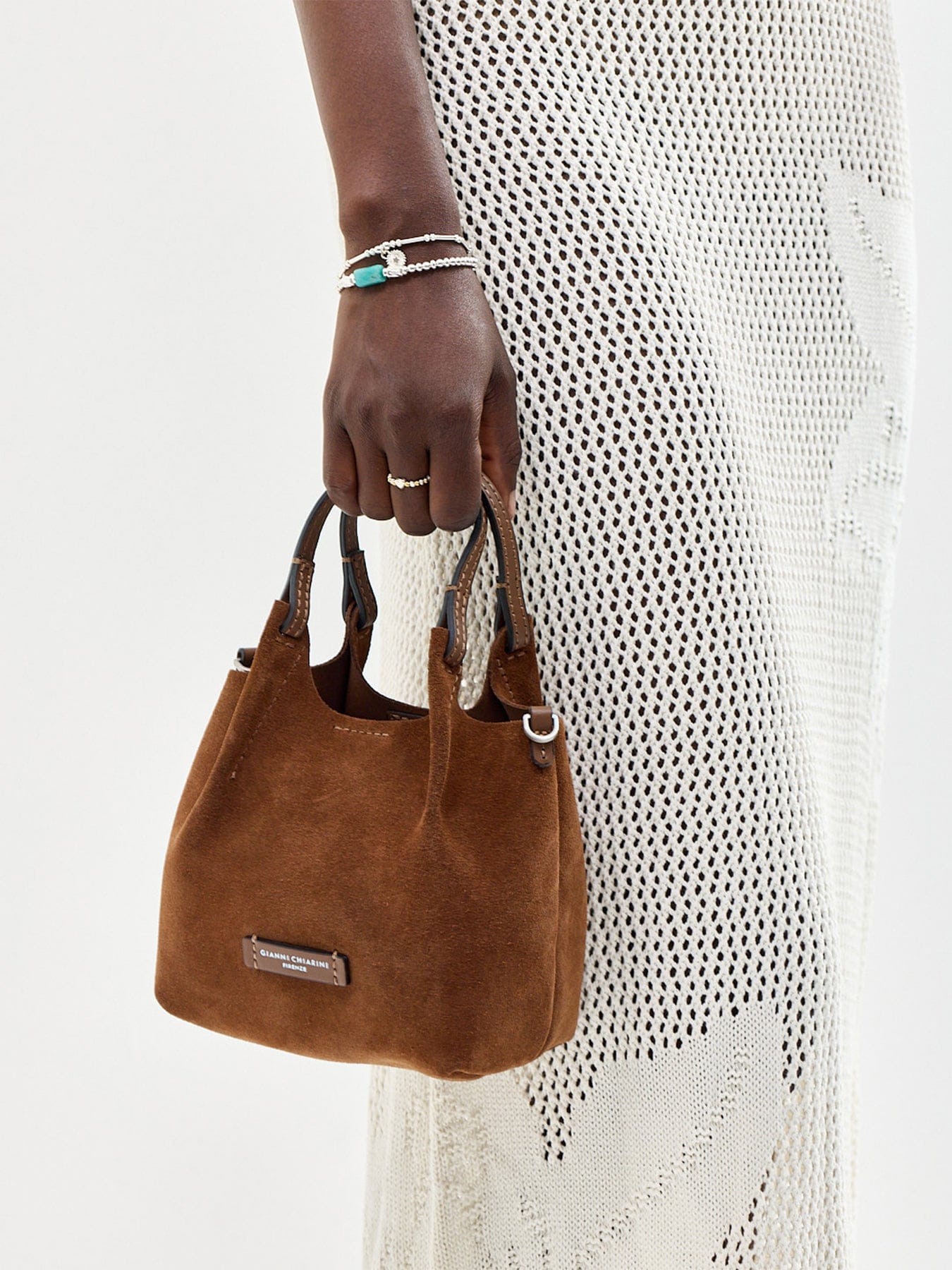 Gianni Chiarini Dua Small Crossbody Bag Tan