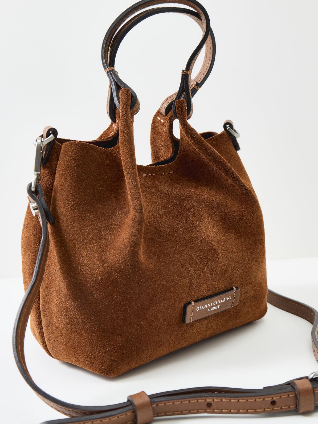 Gianni Chiarini Dua Small Crossbody Bag Tan