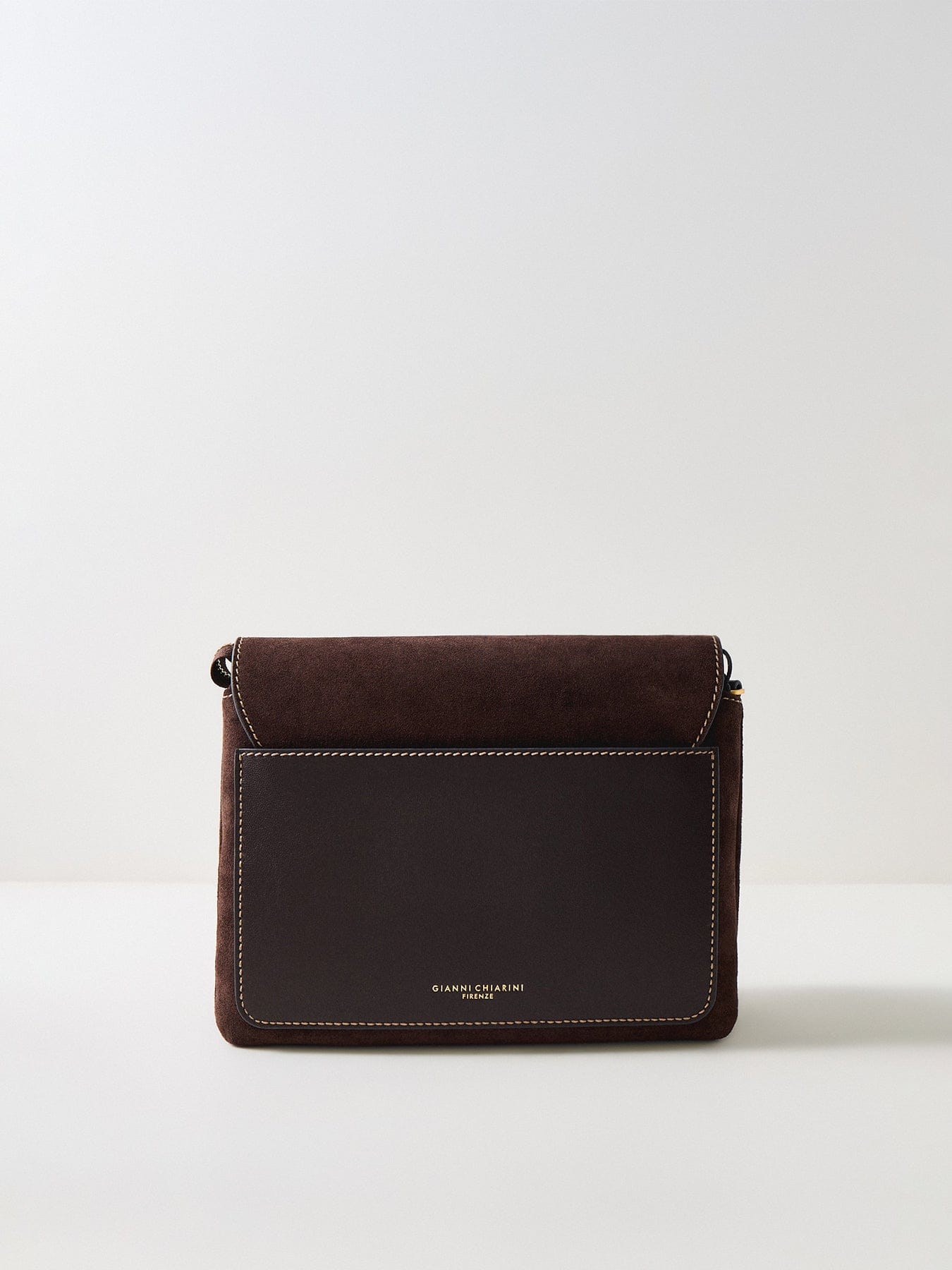 Gianni Chiarini Three Suede Small Crossbody Bag Brown