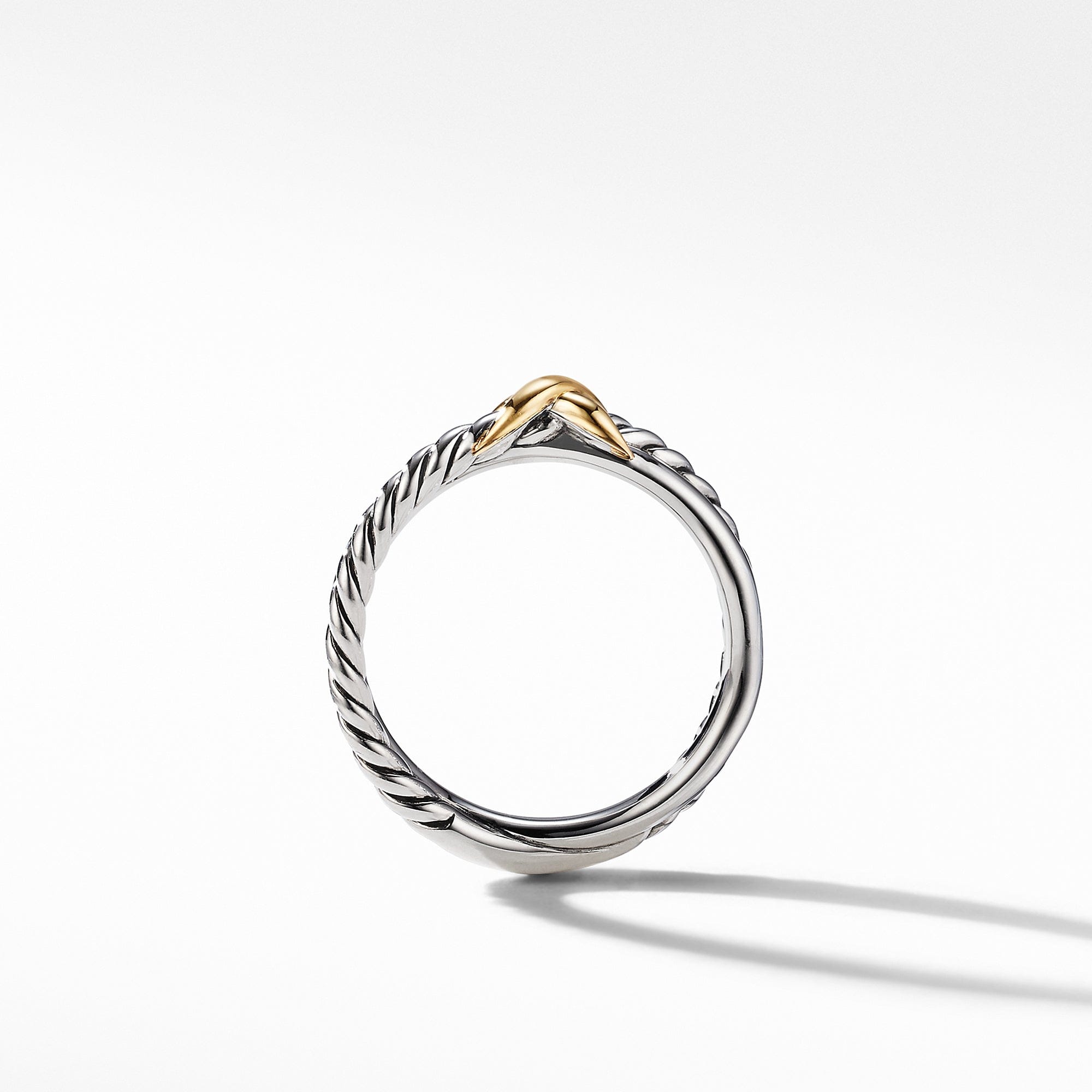 David Yurman Petite x Ring with 18k Gold - R16895 S8