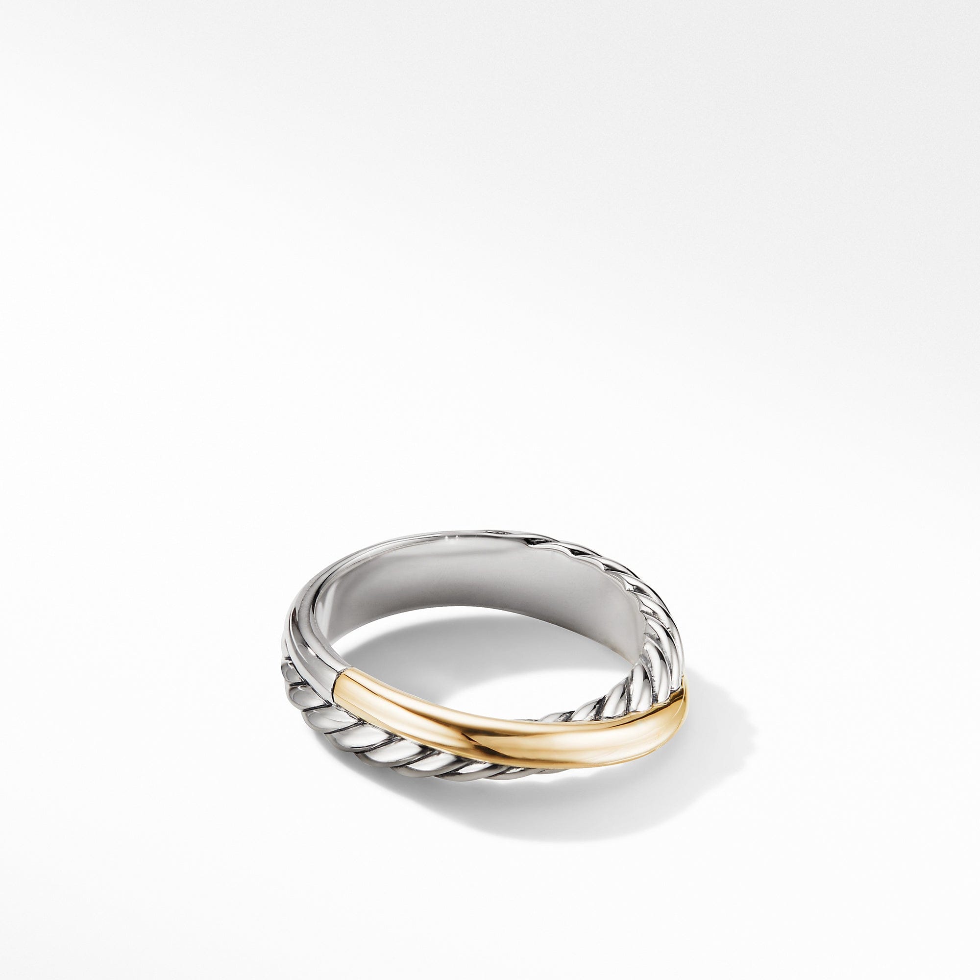David Yurman Crossover Ring with 18K Yellow Gold - R06565