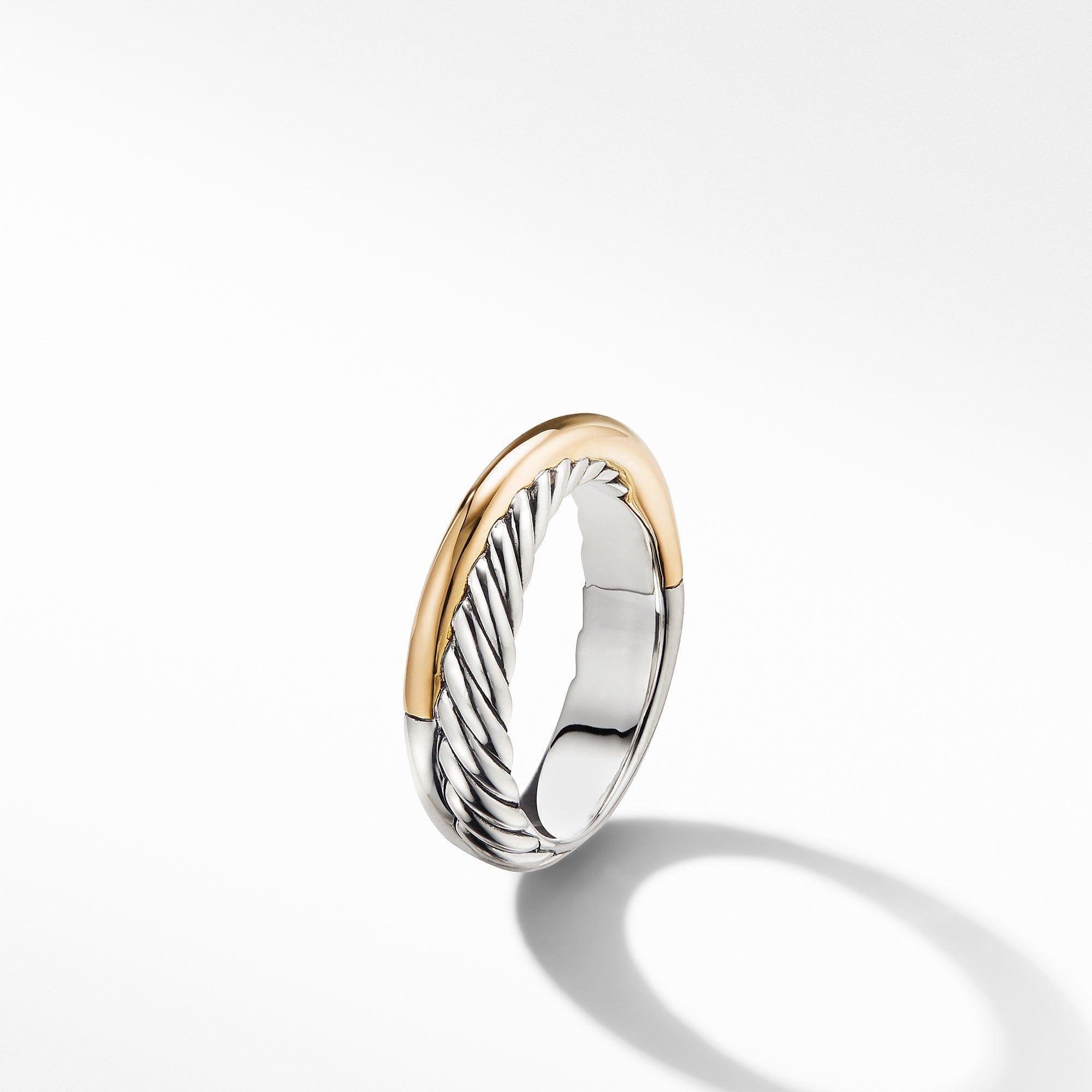 David Yurman Crossover Ring with 18K Yellow Gold - R06565