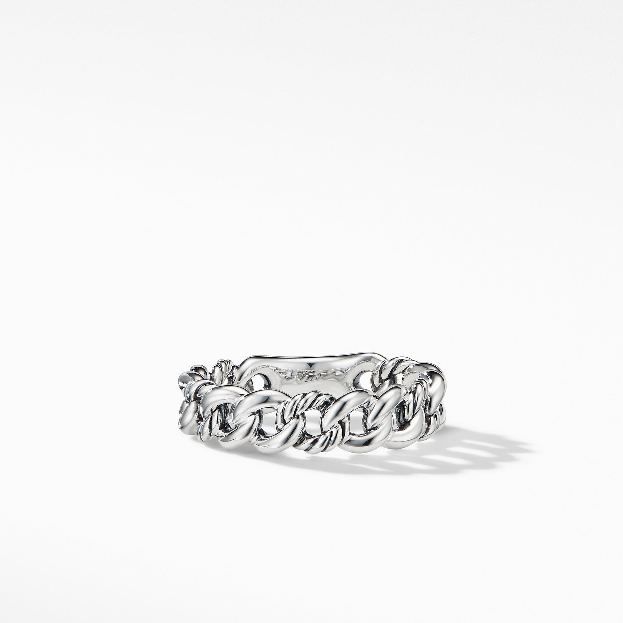 David Yurman Belmont Curb Link Band Ring in Sterling Silver - R16350 SS