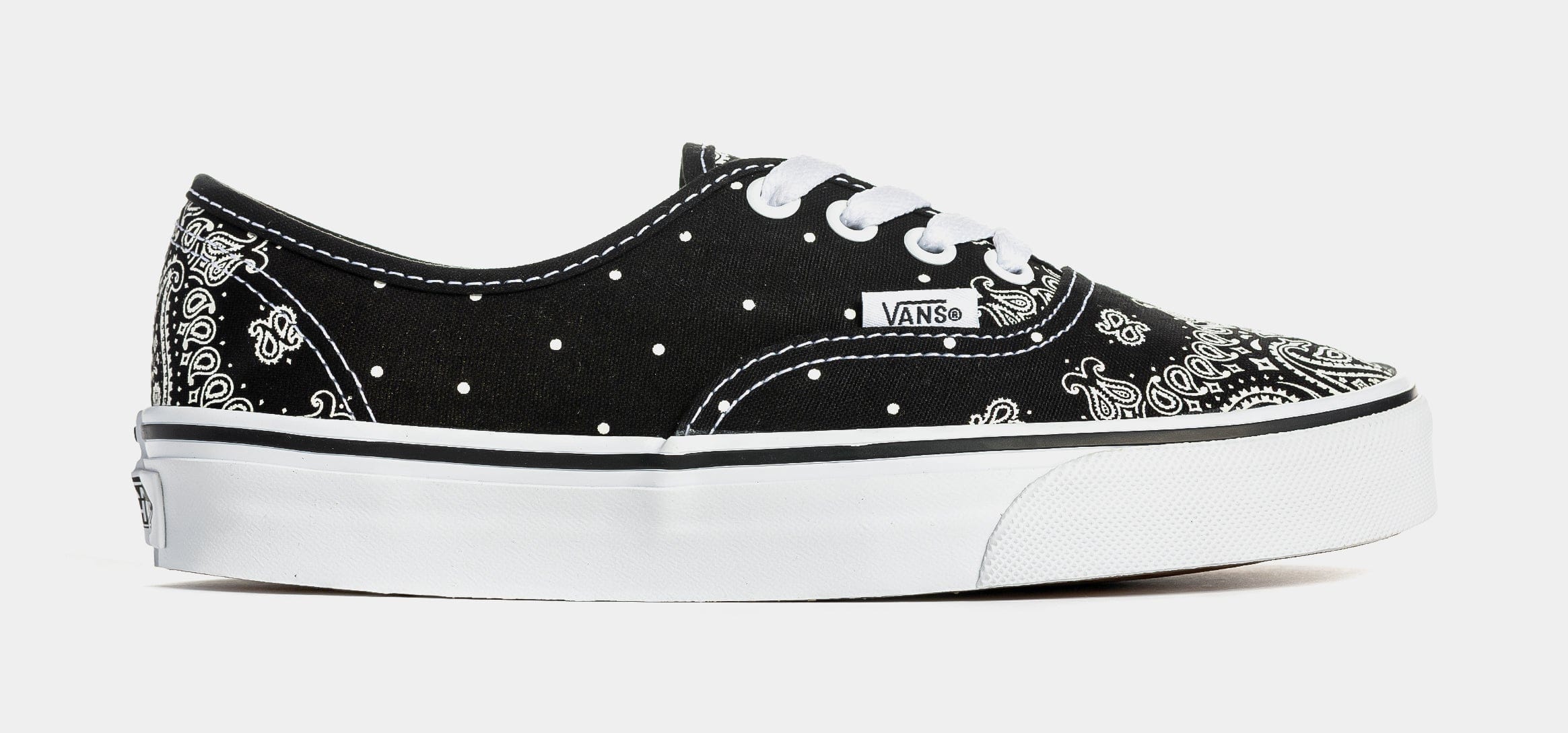 Vans Authentic Grade School Lifestyle Shoes (Black/White)