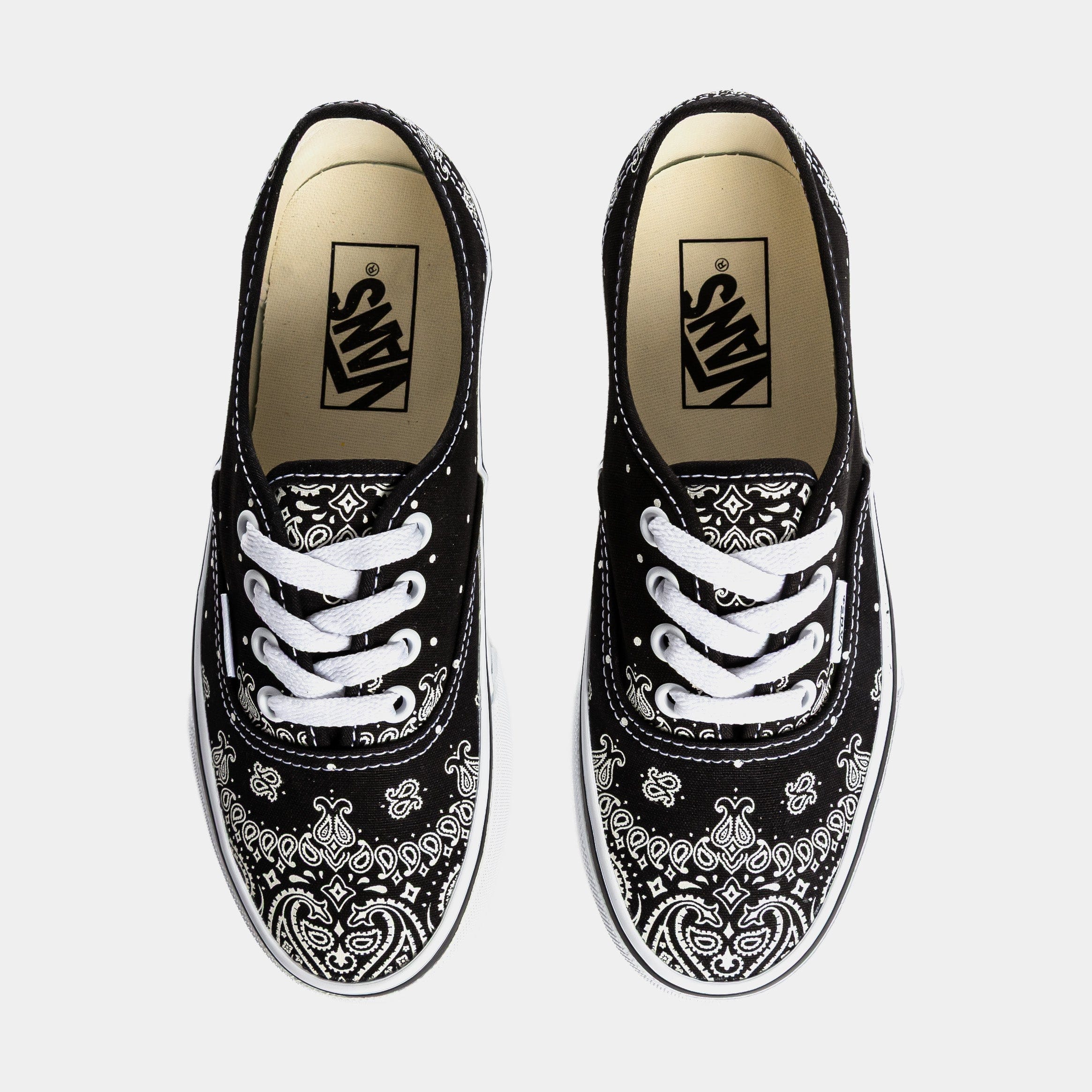 Vans Authentic Grade School Lifestyle Shoes (Black/White)
