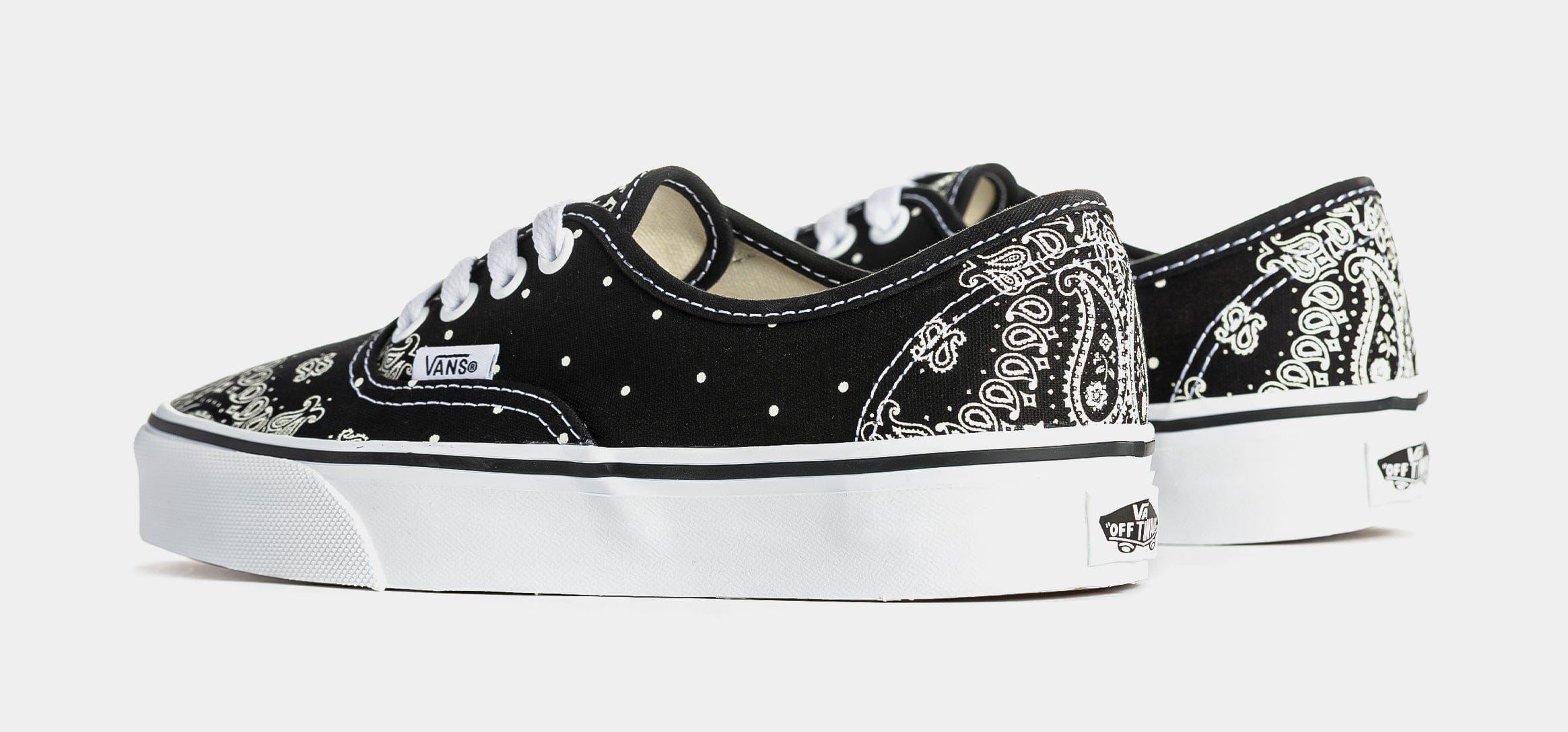 Vans Authentic Grade School Lifestyle Shoes (Black/White)