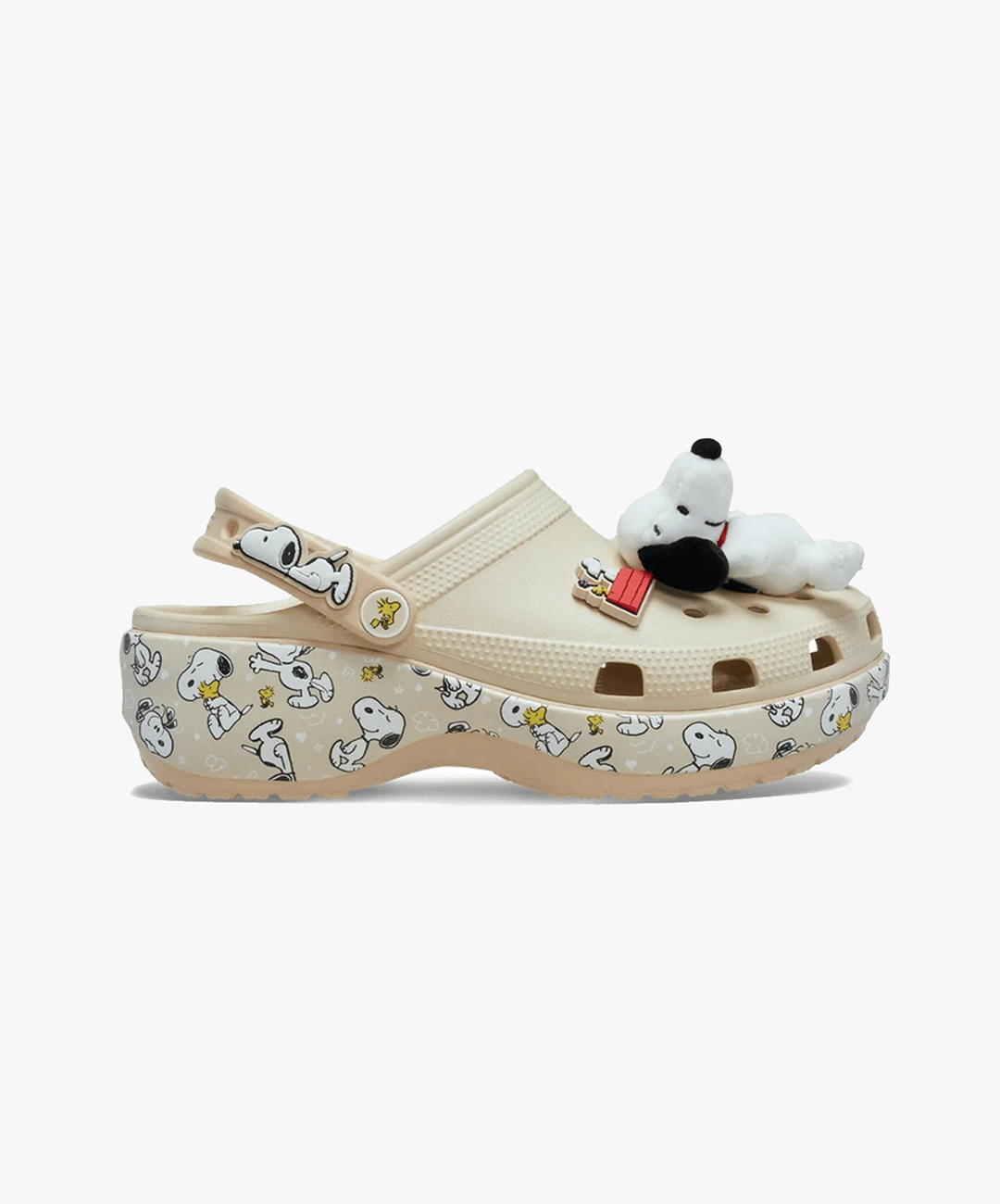 CROCS | PEANUTS CLASSIC PLATFORM CLOG { CREAM/MULTI