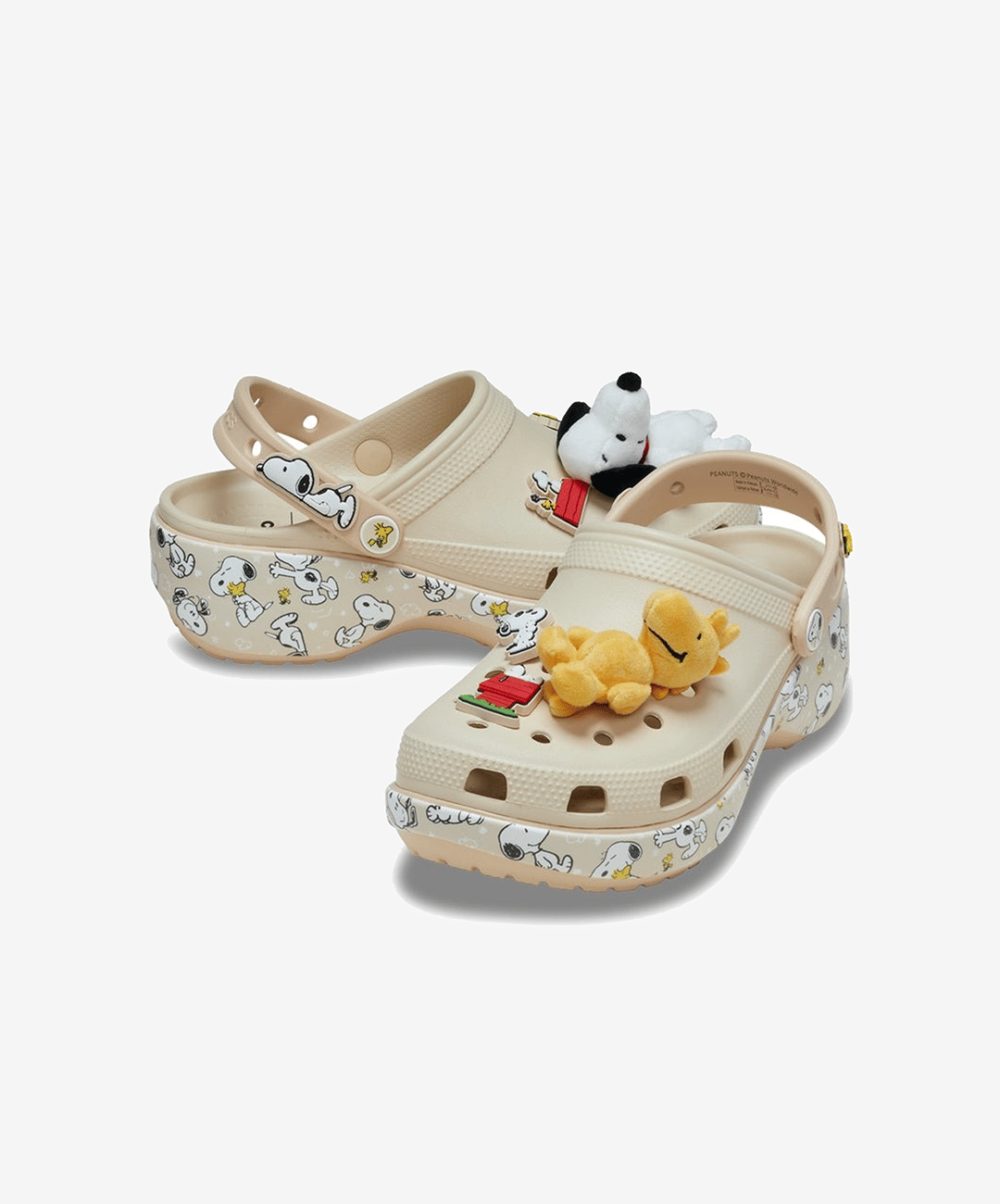 CROCS | PEANUTS CLASSIC PLATFORM CLOG { CREAM/MULTI