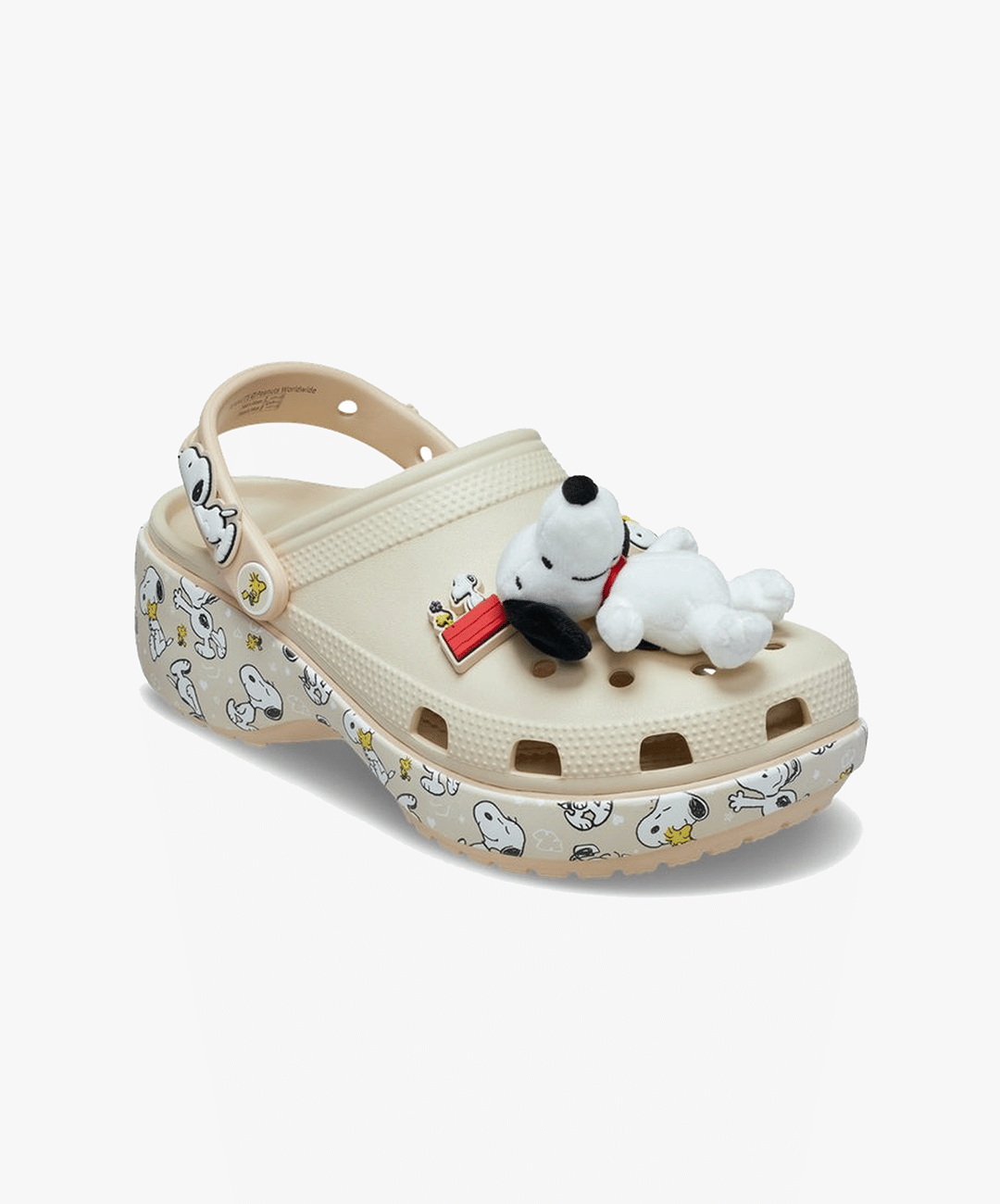 CROCS | PEANUTS CLASSIC PLATFORM CLOG { CREAM/MULTI