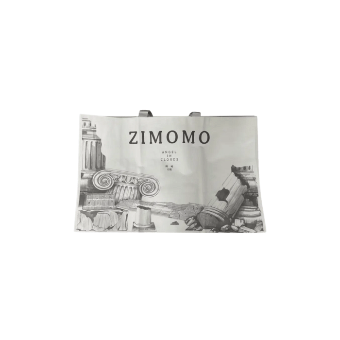 Labubu Pop Mart The Monsters Labubu Zimomo Angel in Clouds Figure + Tote Bag