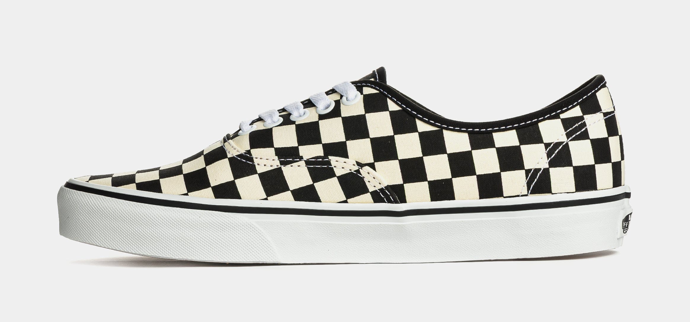 Vans Authentic Checkerboard Mens Skate Shoes (Black/White)
