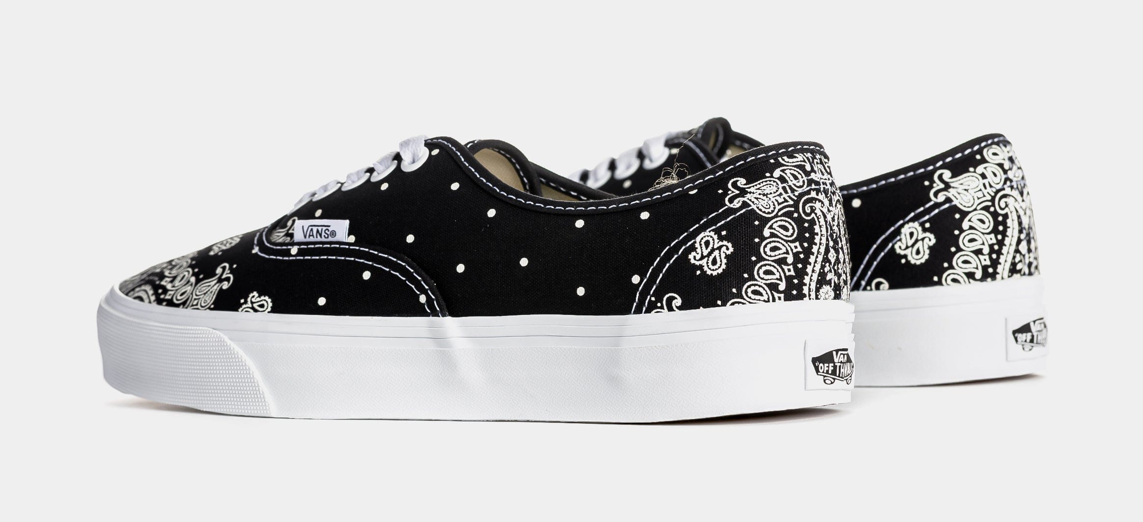 Vans Authentic Mens Skate Shoes (Black/White)