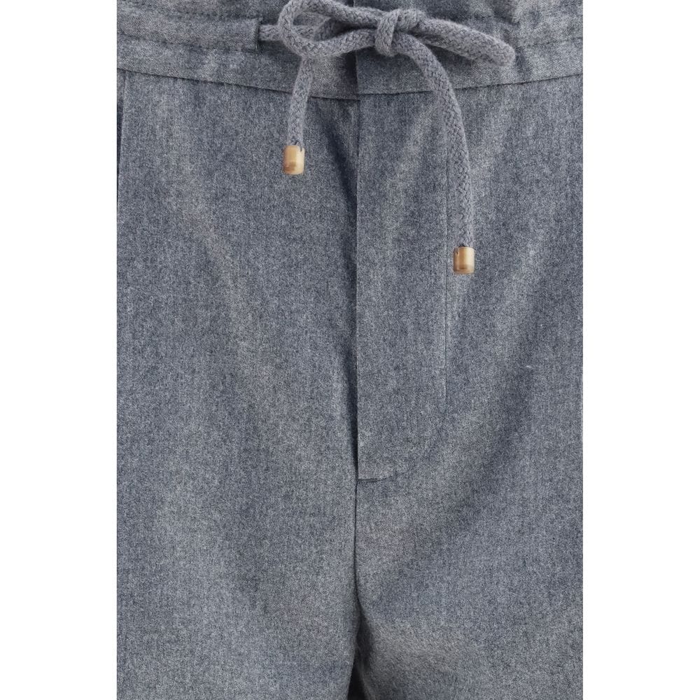 Brunello Cucinelli Wool Oves Aries Casual Men's Pants